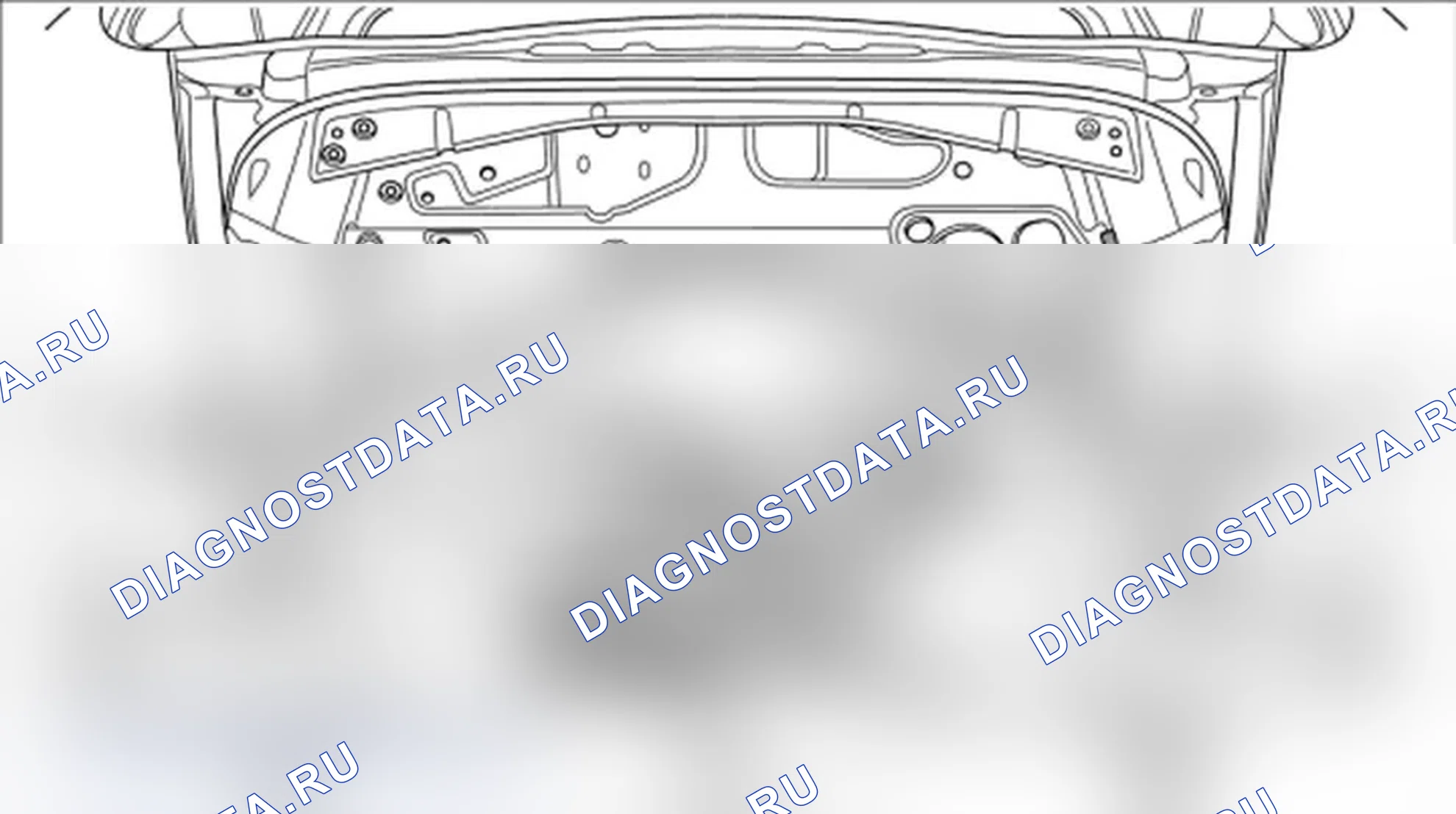 Рис. 815: Верх заднего конца. Porsche Boxster S 987