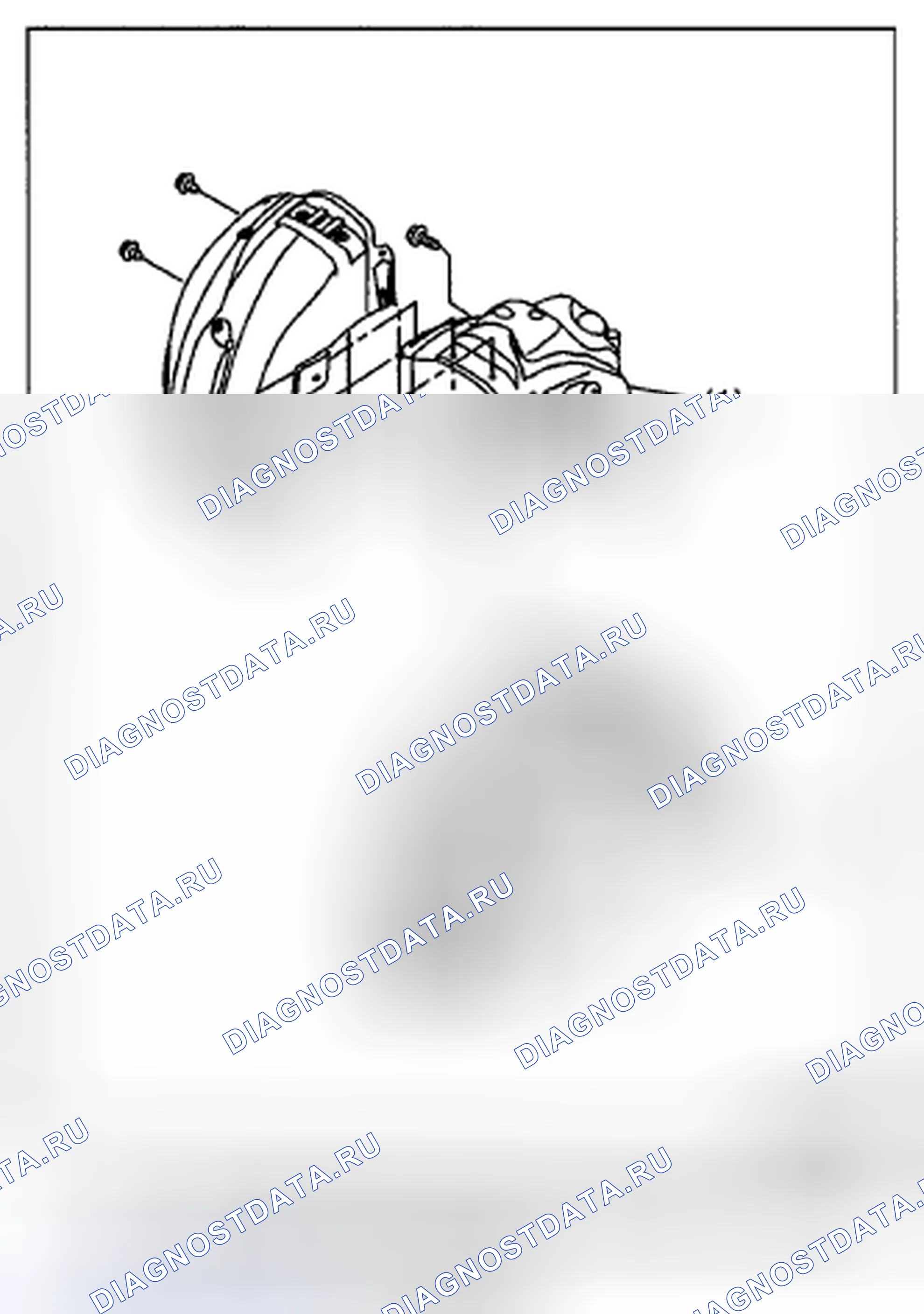 Рис. 46: ЗАДНИЙ БРЫЗГОВИК. Subaru Impreza GH