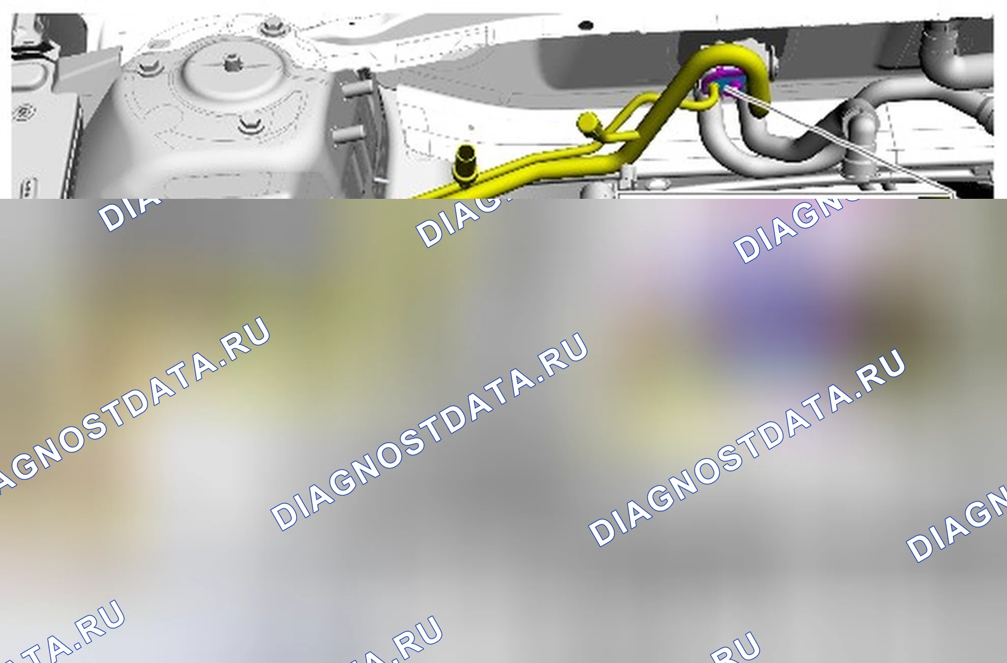 Как снять и установить выпускной трубопровод испарителя. Ford Mondeo IV