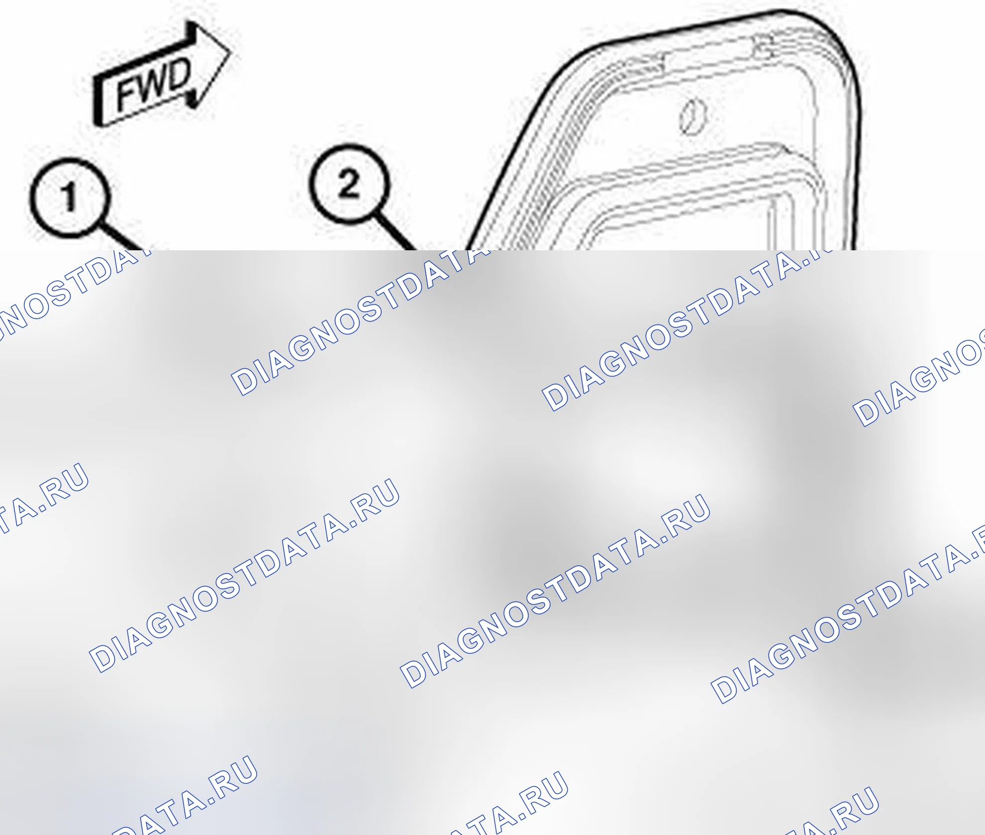 Рис. 3: ПЕРЕДНЯЯ ЧАСТЬ. Chrysler Town & Country V рестайлинг