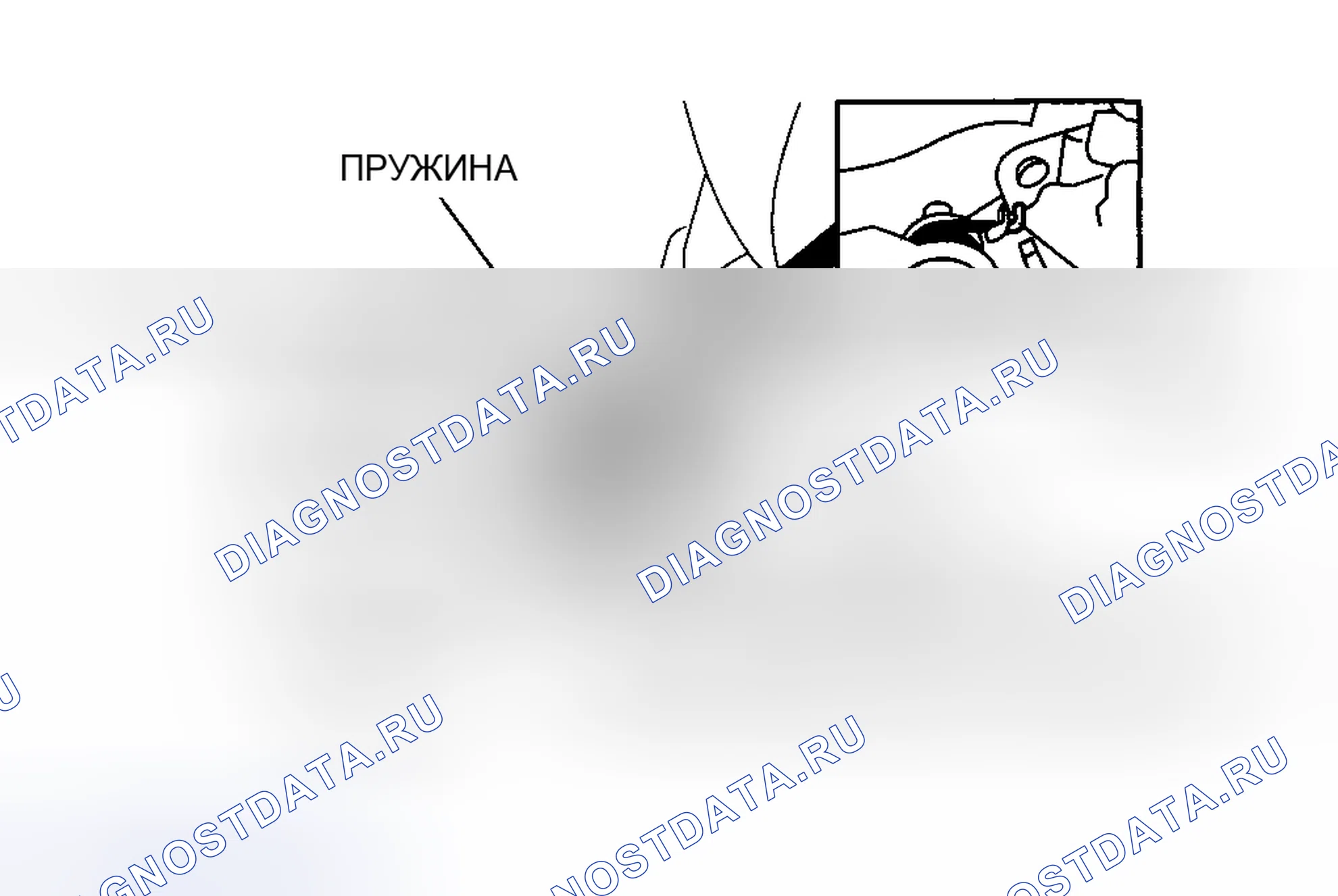 Рис. 12: СНЯТИЕ / УСТАНОВКА ПРЯЖКИ ВТОРОГО РЯДА. Mazda 5 I