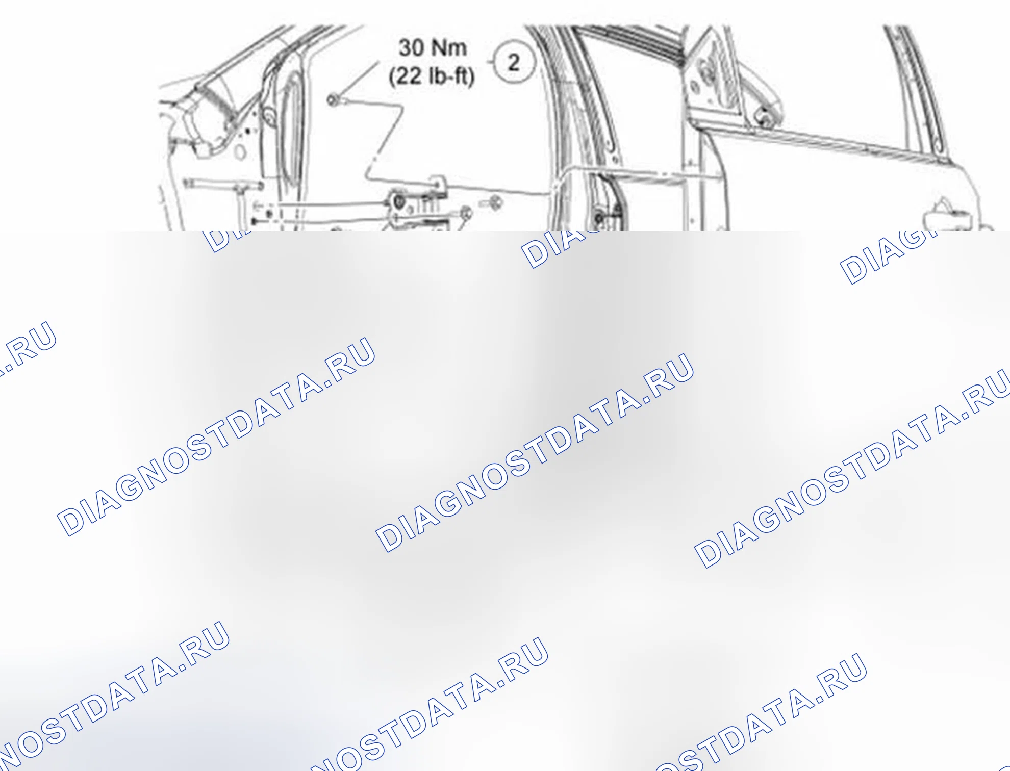 Рис. 85: Передняя дверь. Ford Edge I рестайлинг
