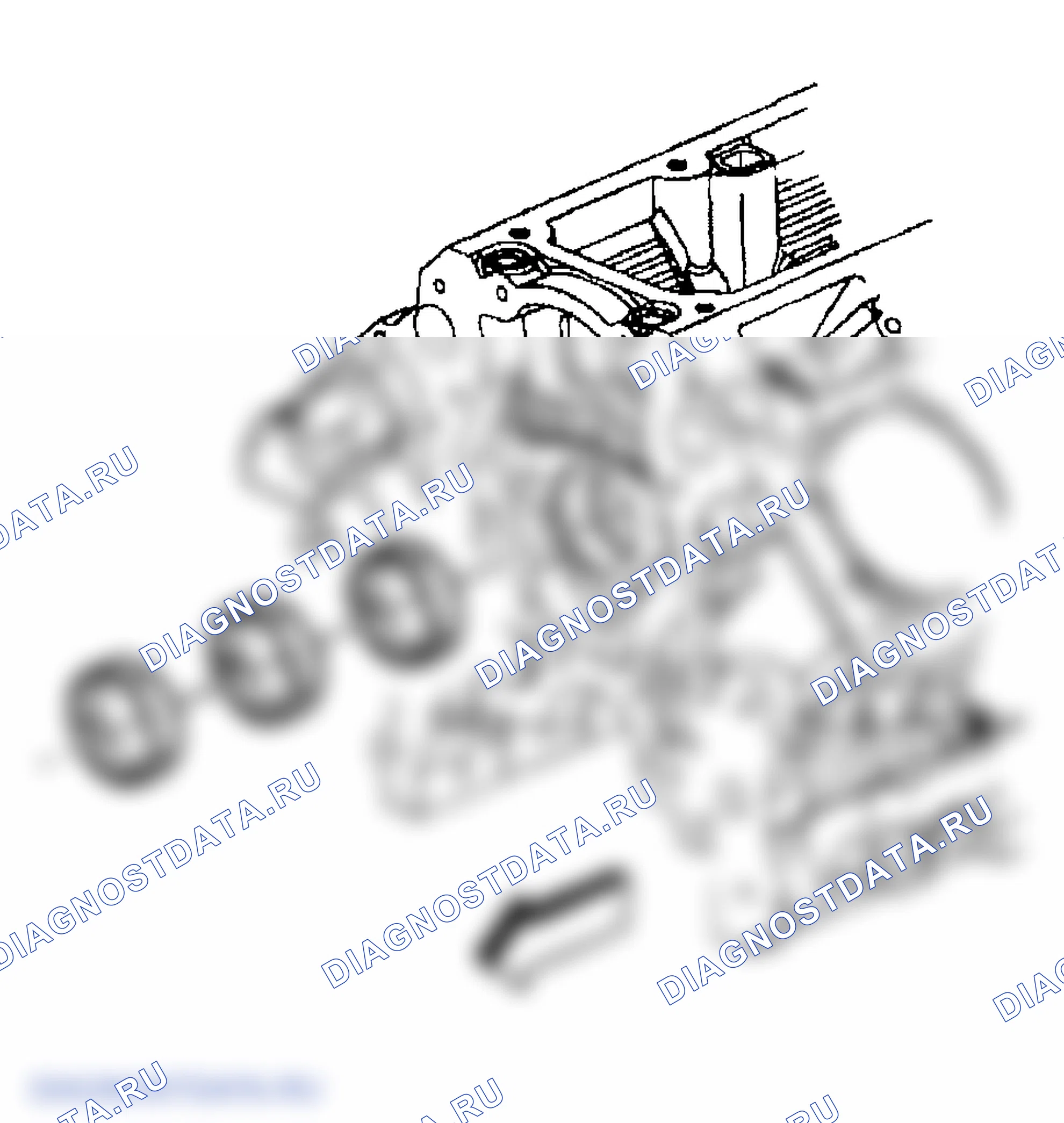 Рис. 1221: Снятие подшипника распределительного вала. GMC Savana Special G3500 