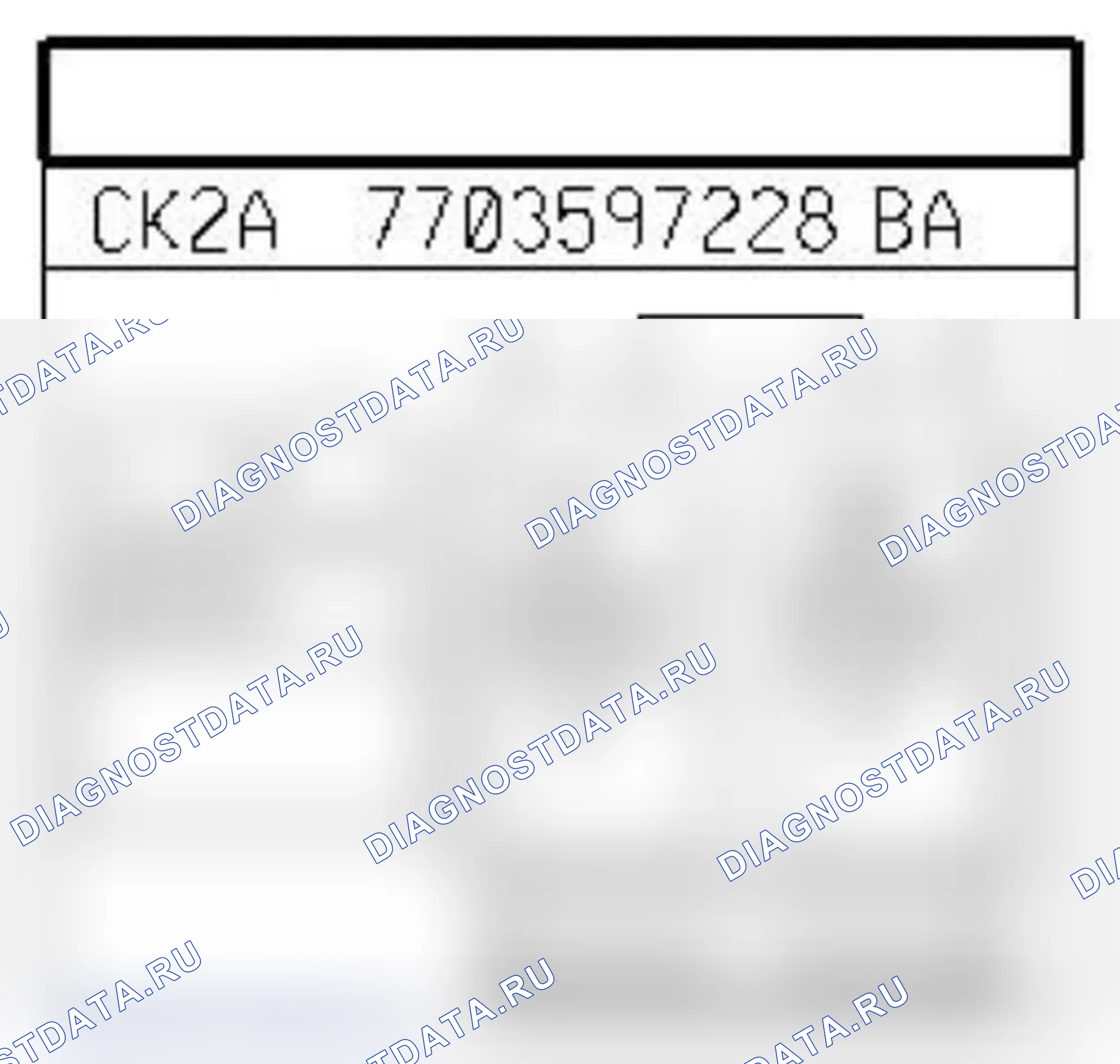 Распиновка разъёма 1223 — Зуммер сист. парковки. Renault Clio III
