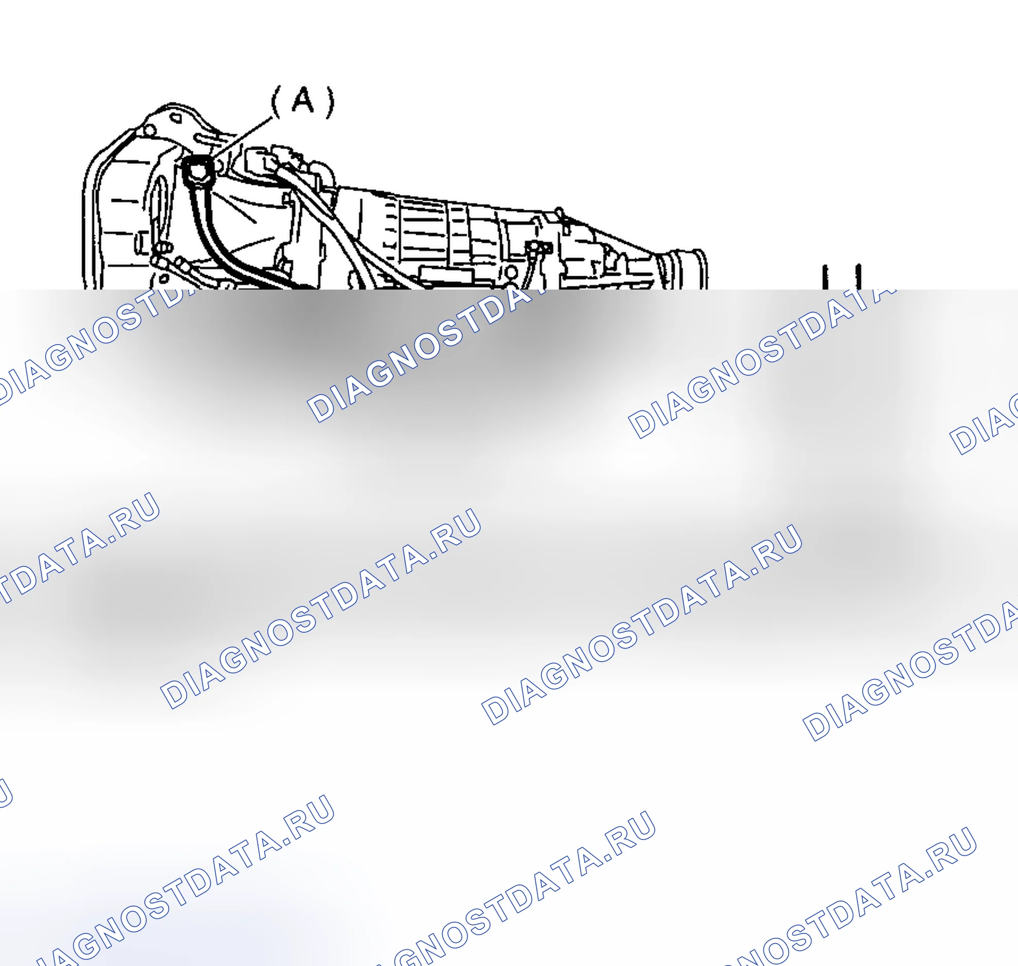 Рис. 699: УРОВЕНЬ ATF. Subaru Impreza GD/GC/GG рестайлинг