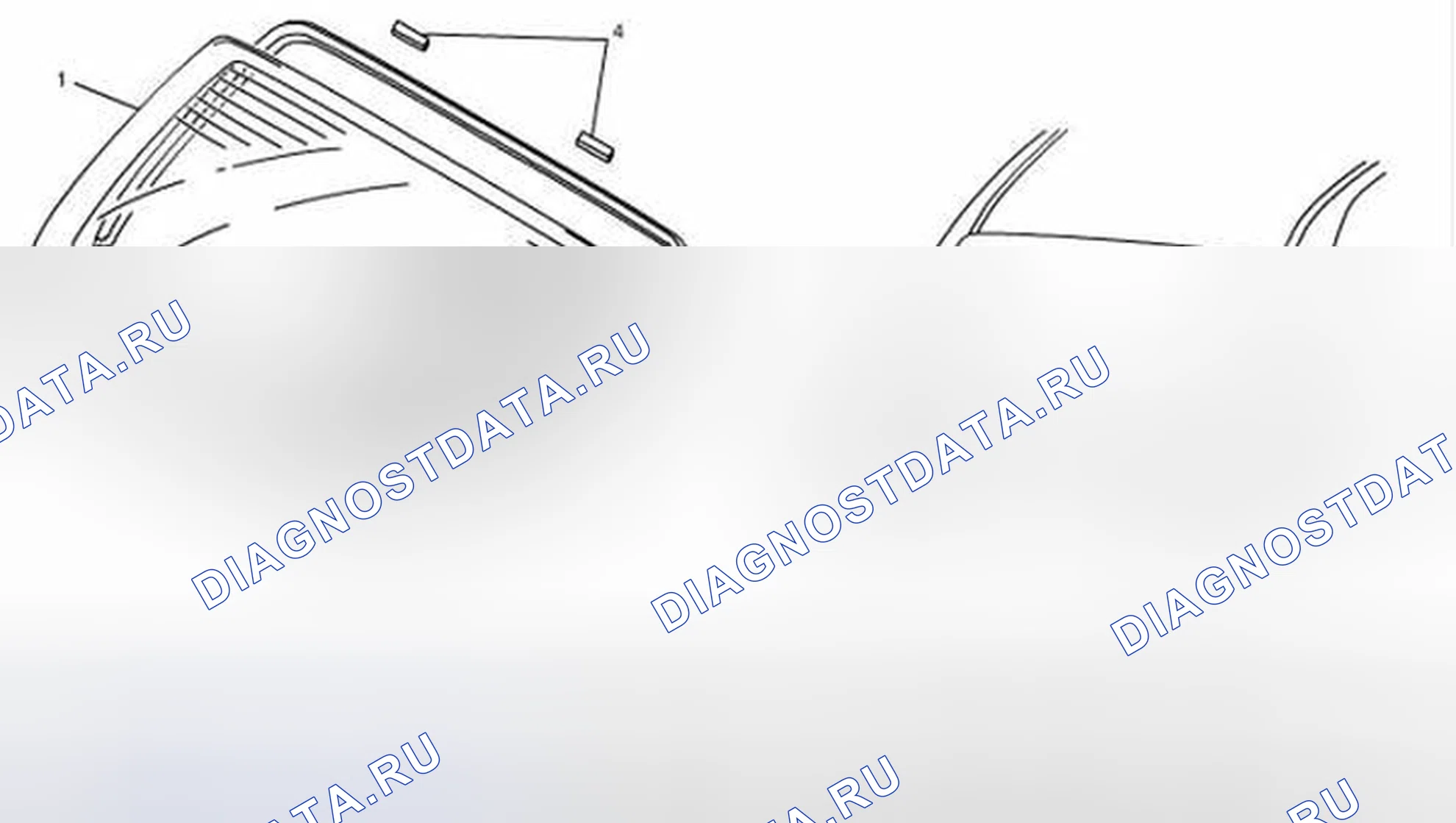 Рис. 19: Компоненты заднего окна (седан). Suzuki SX4 I