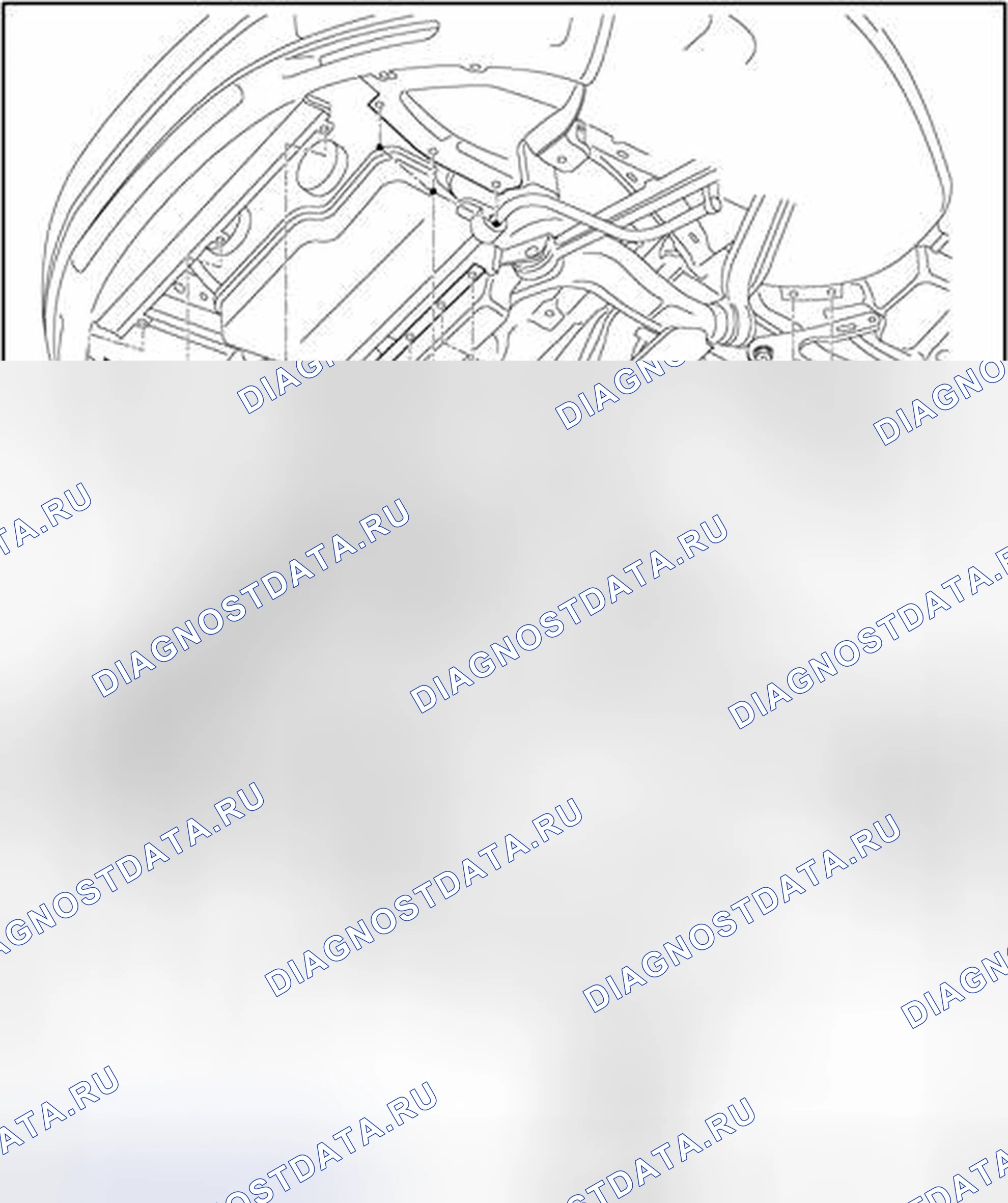 Рис. 35: Шумоизоляция, обзор сборки. Volkswagen Phaeton I