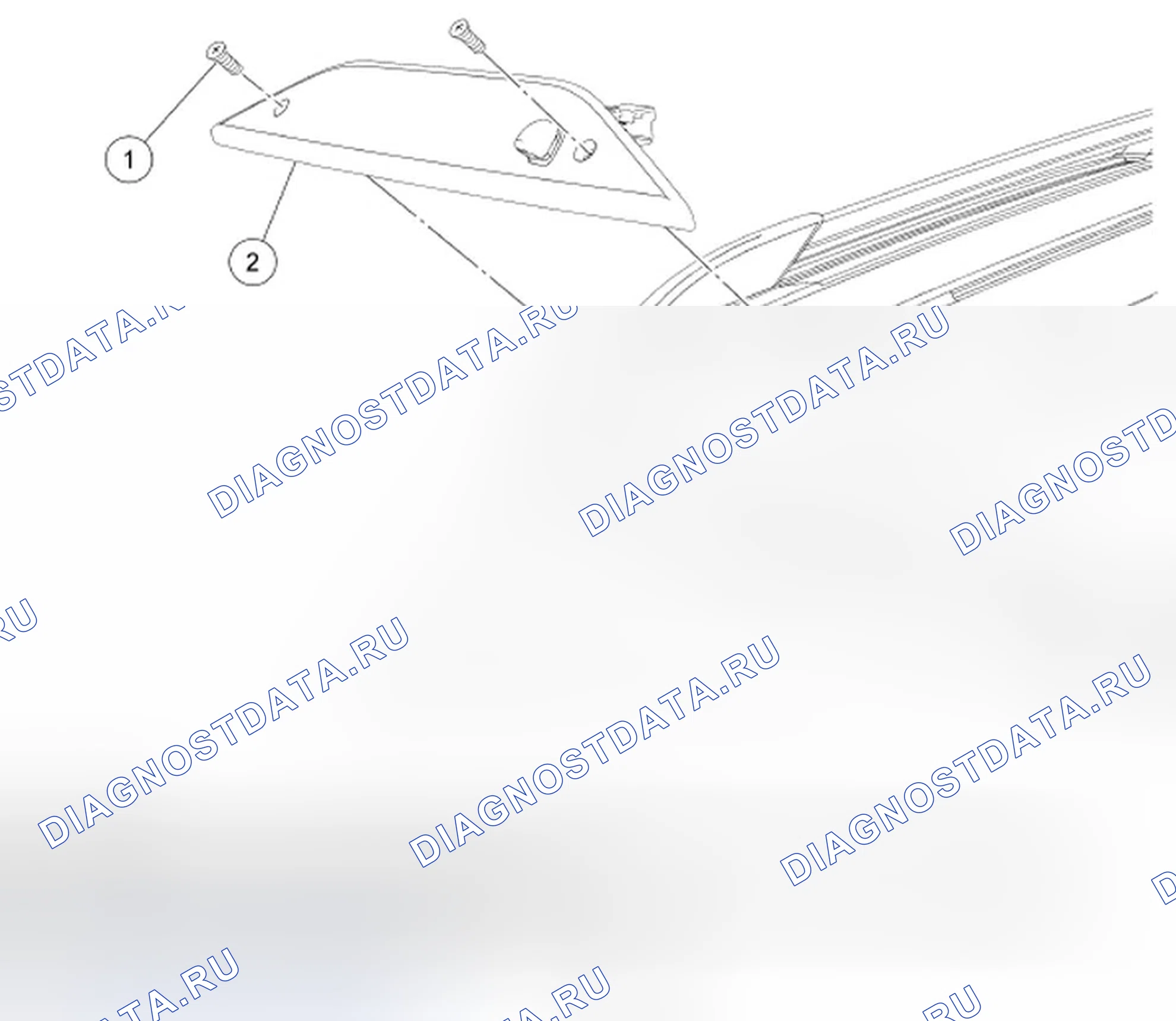 Рис. 12: высокий Mounted Stoplamp - Фристайл. Ford Freestyle I