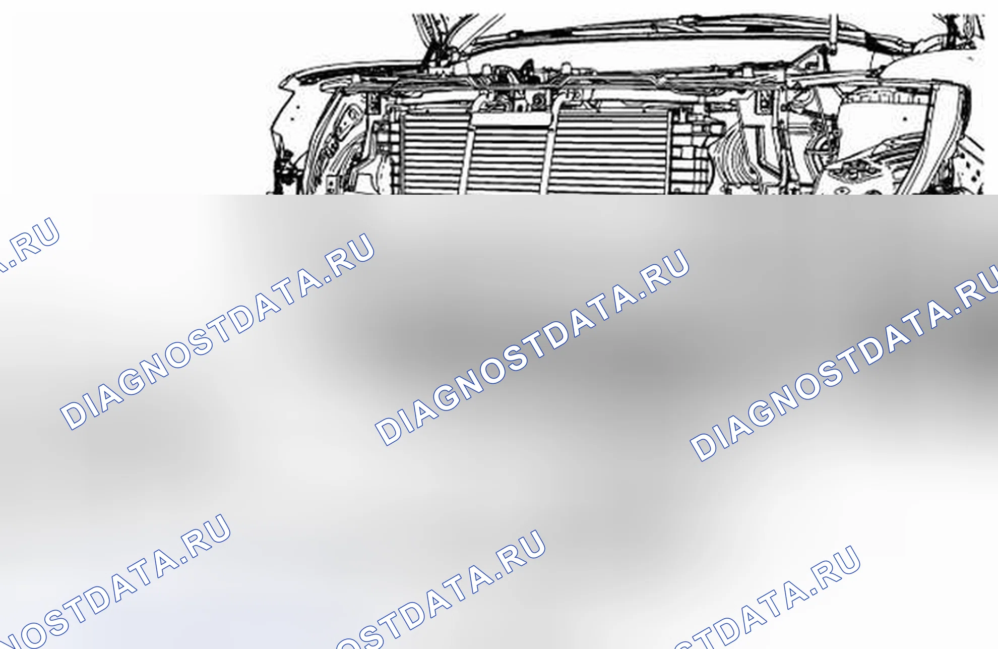 Рис. 24: Замена нижнего ударного бруса переднего бампера. Kia Optima I