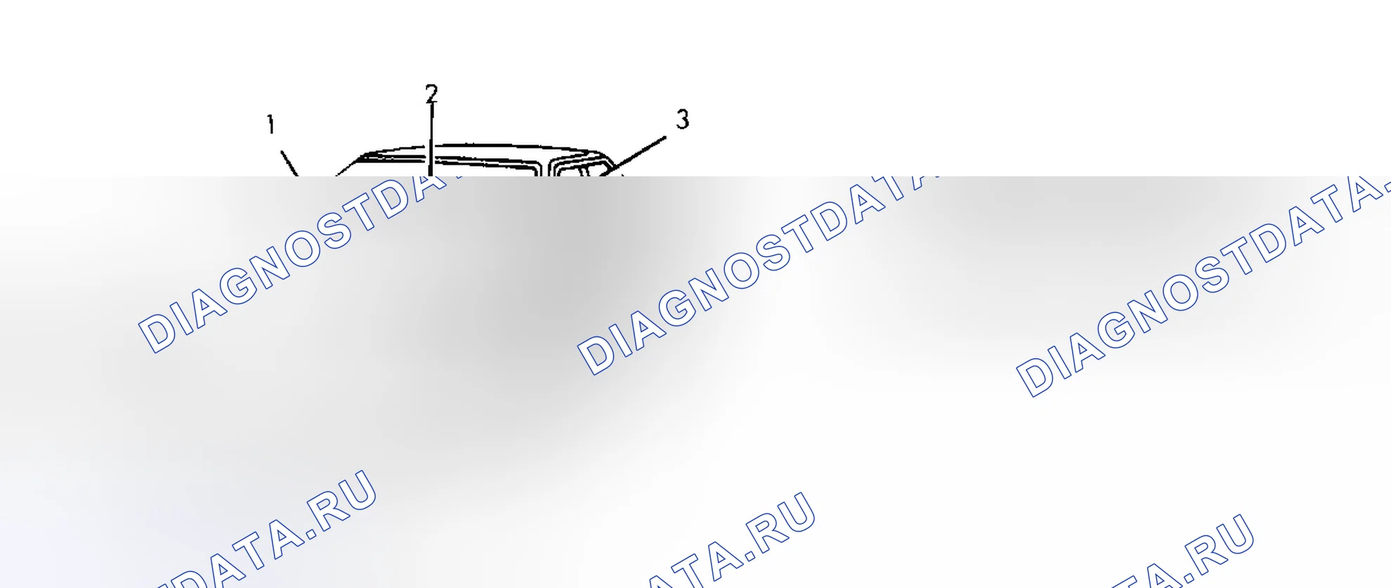 Рис. 4: РАСПОЛОЖЕНИЕ ИНФОРМАЦИОННЫХ МЕТОК. Toyota Avalon XX10