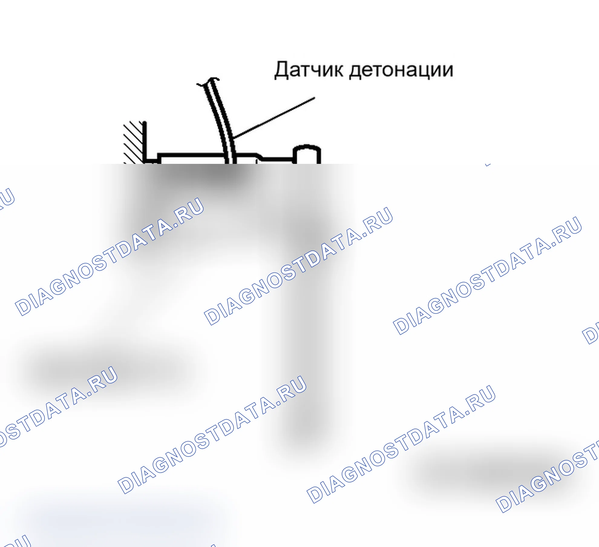 Рис. 25: <<A>> ДЕМОНТАЖ ДАТЧИКА ДЕТОНАЦИИ. Mitsubishi Lancer Ralliart IX рестайлинг