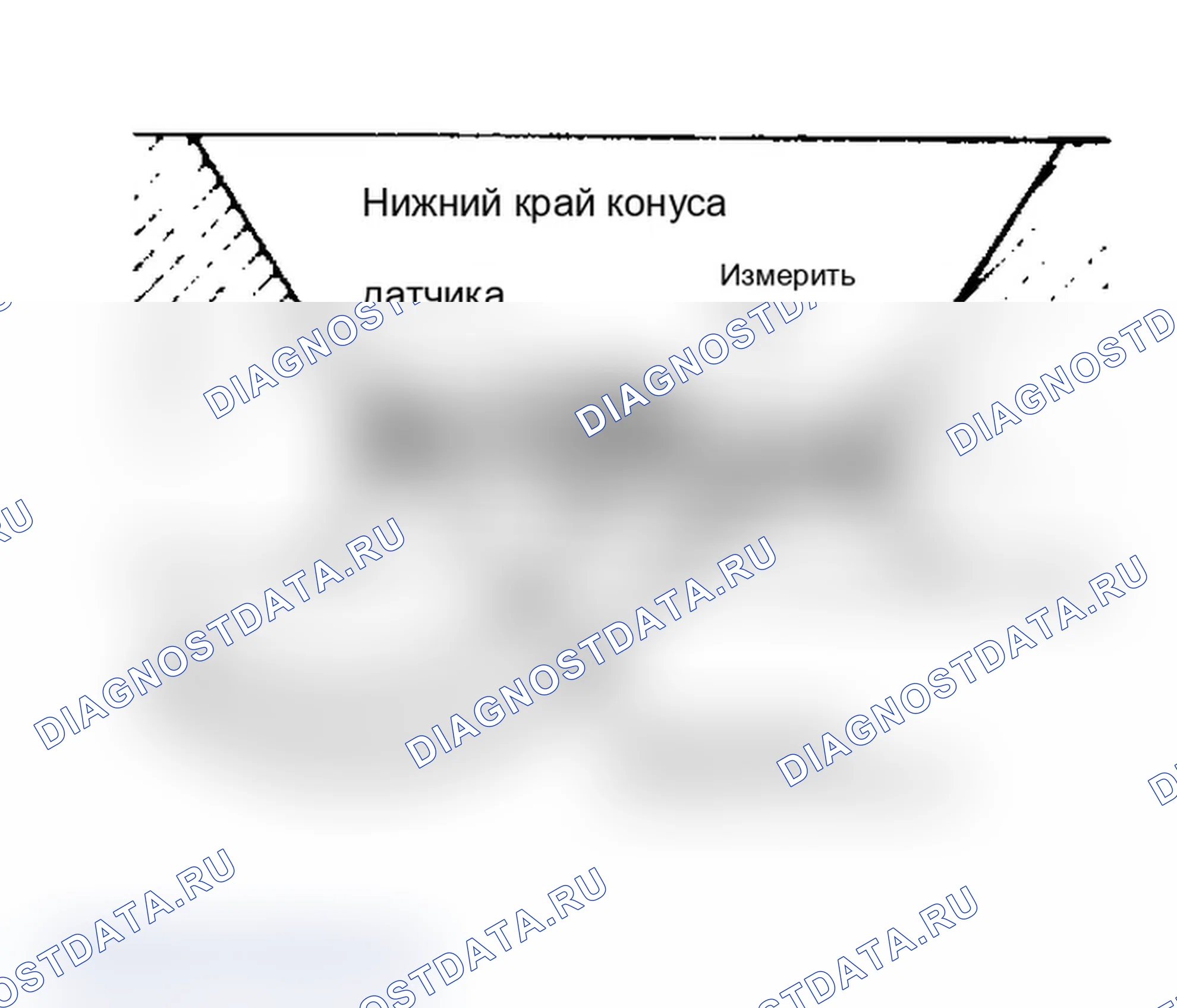 Рис. 5: Положение покоя сенсорной пластины Расстояние от края конуса до пластины составляет 07-.08" (1,8-2,1 мм).. Audi Coupe B2 рестайлинг
