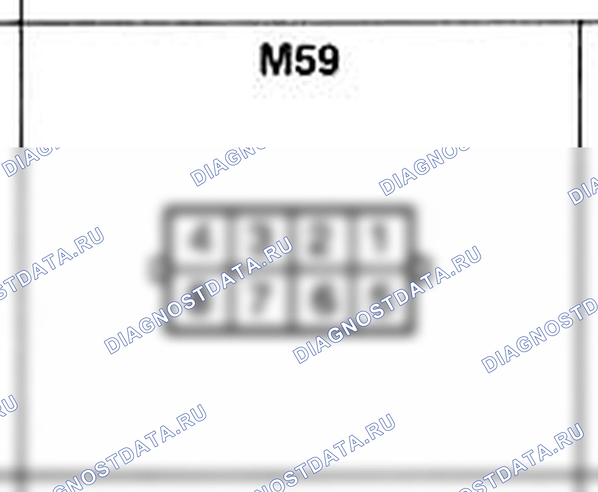 Распиновка разъёма M59 — основного жгута. Hyundai Accent LC