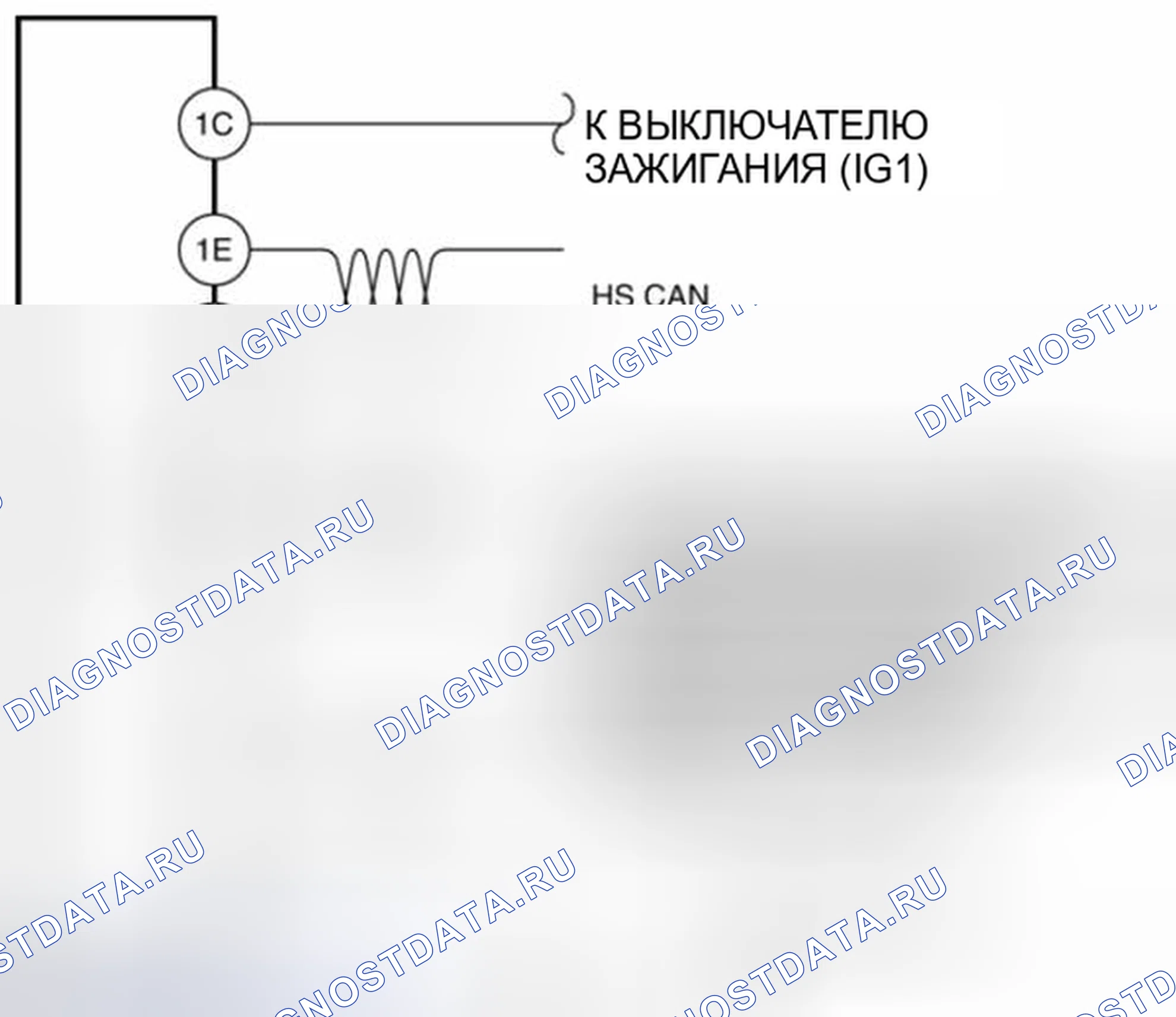 Рис. 338: Схема подключения автоматической бортовой диагностической системы трансмиссия (FW6A-EL). Mazda 3 BL рестайлинг