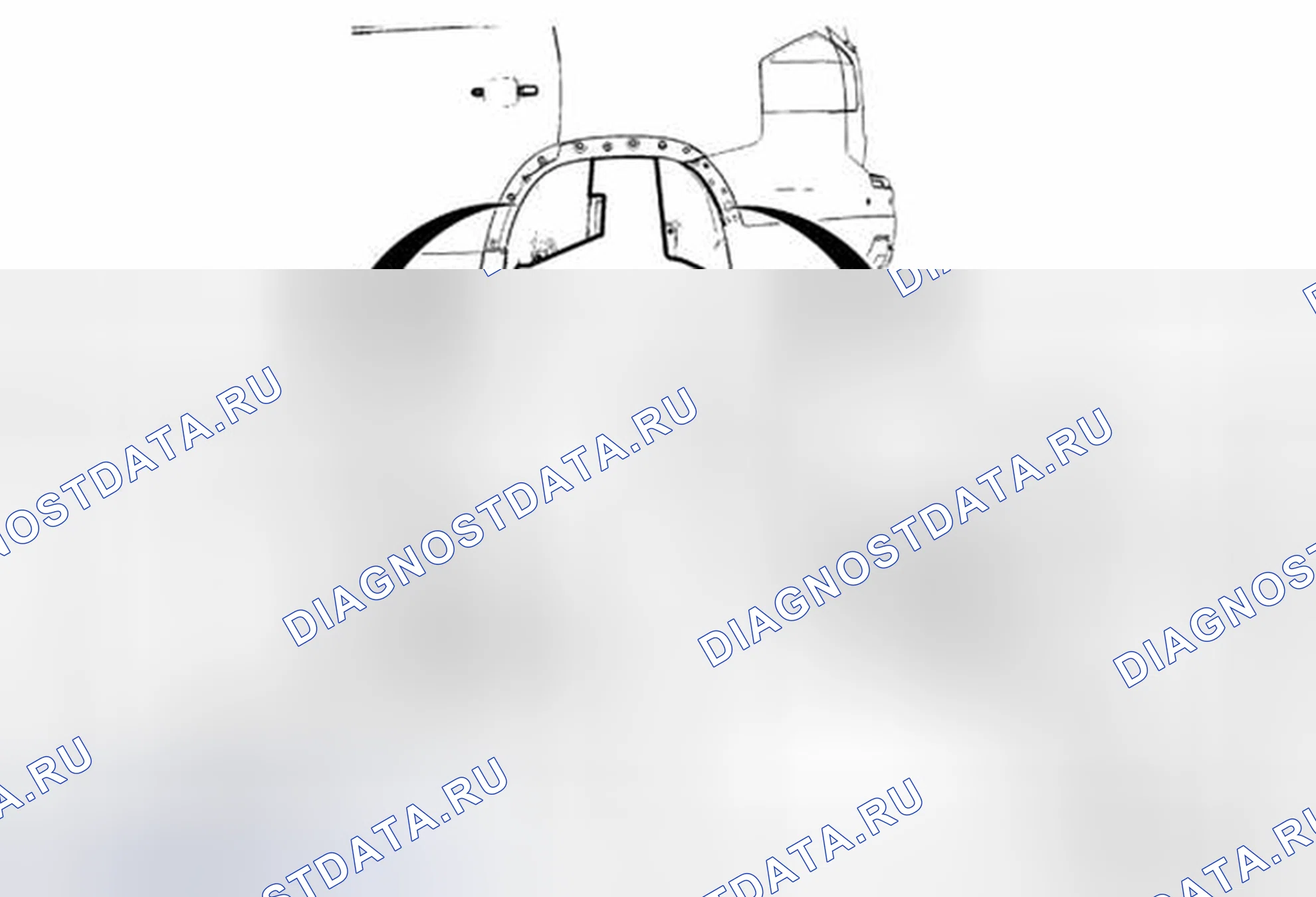 Рис. 5: Замена хвостовика задней рулевой рубки. Chevrolet Orlando I
