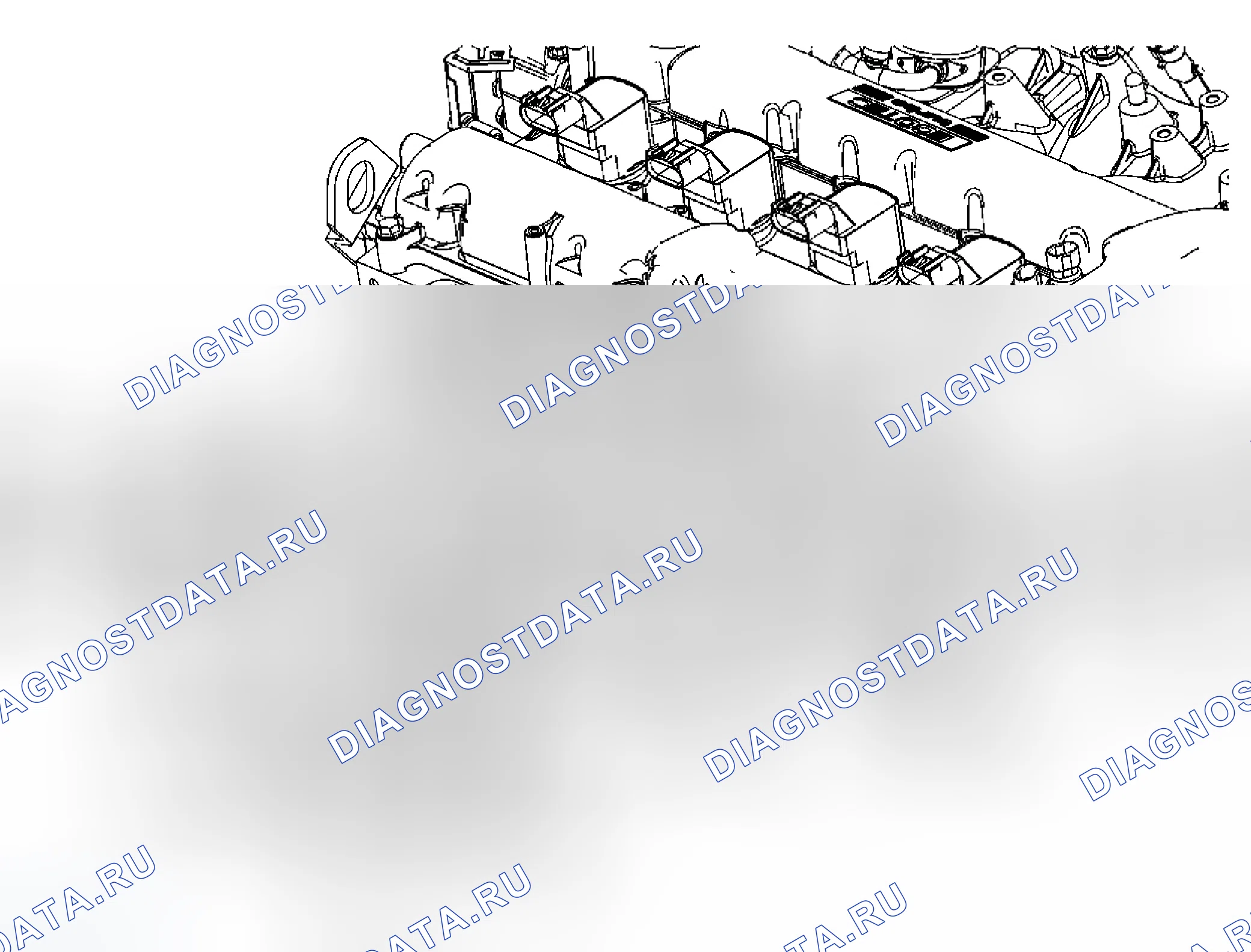 Рис. 3: Замена выпускного коллектора (Lnf). Chevrolet HHR I