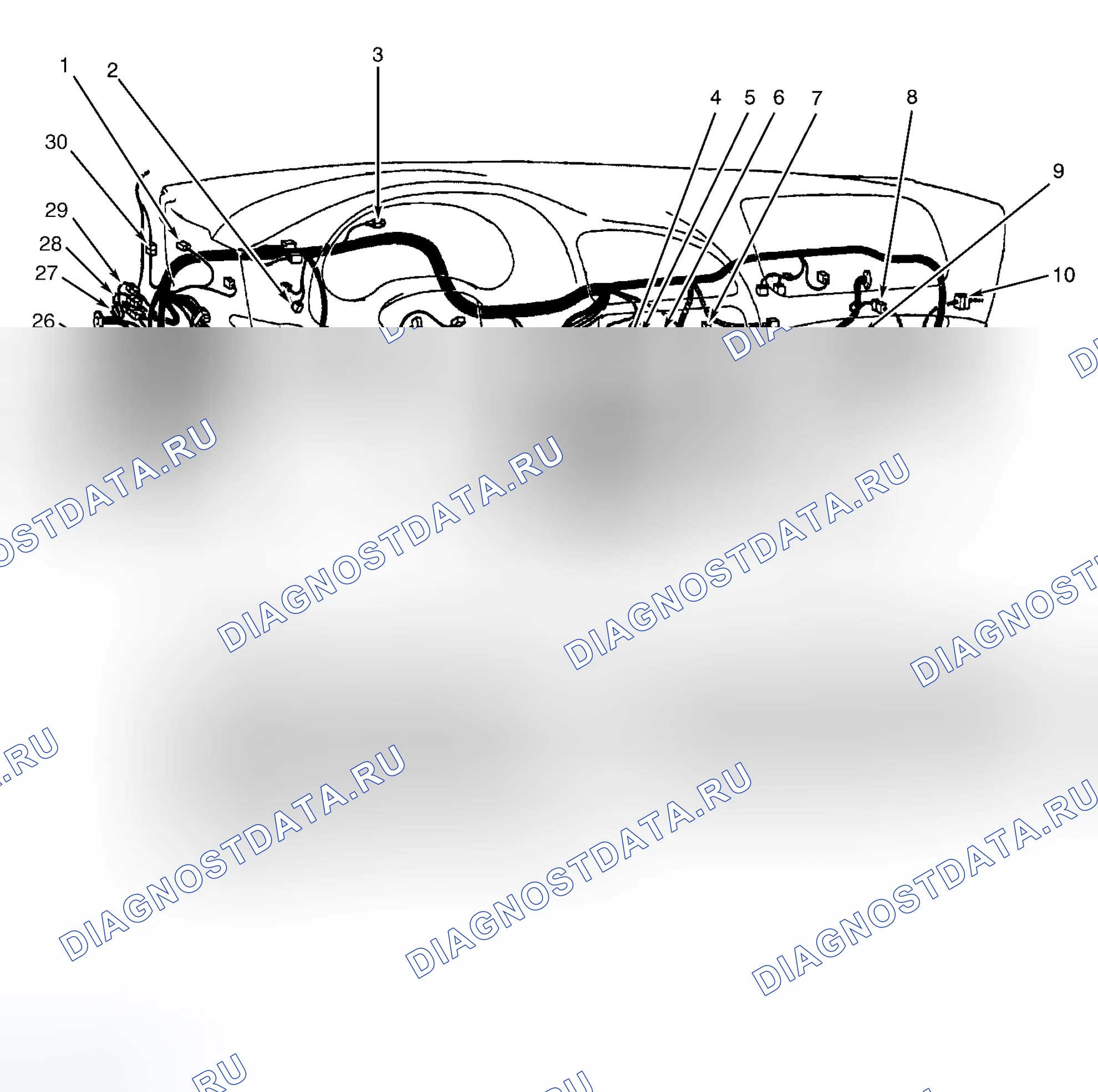 Рис. 3: Тире. Chrysler Sebring I
