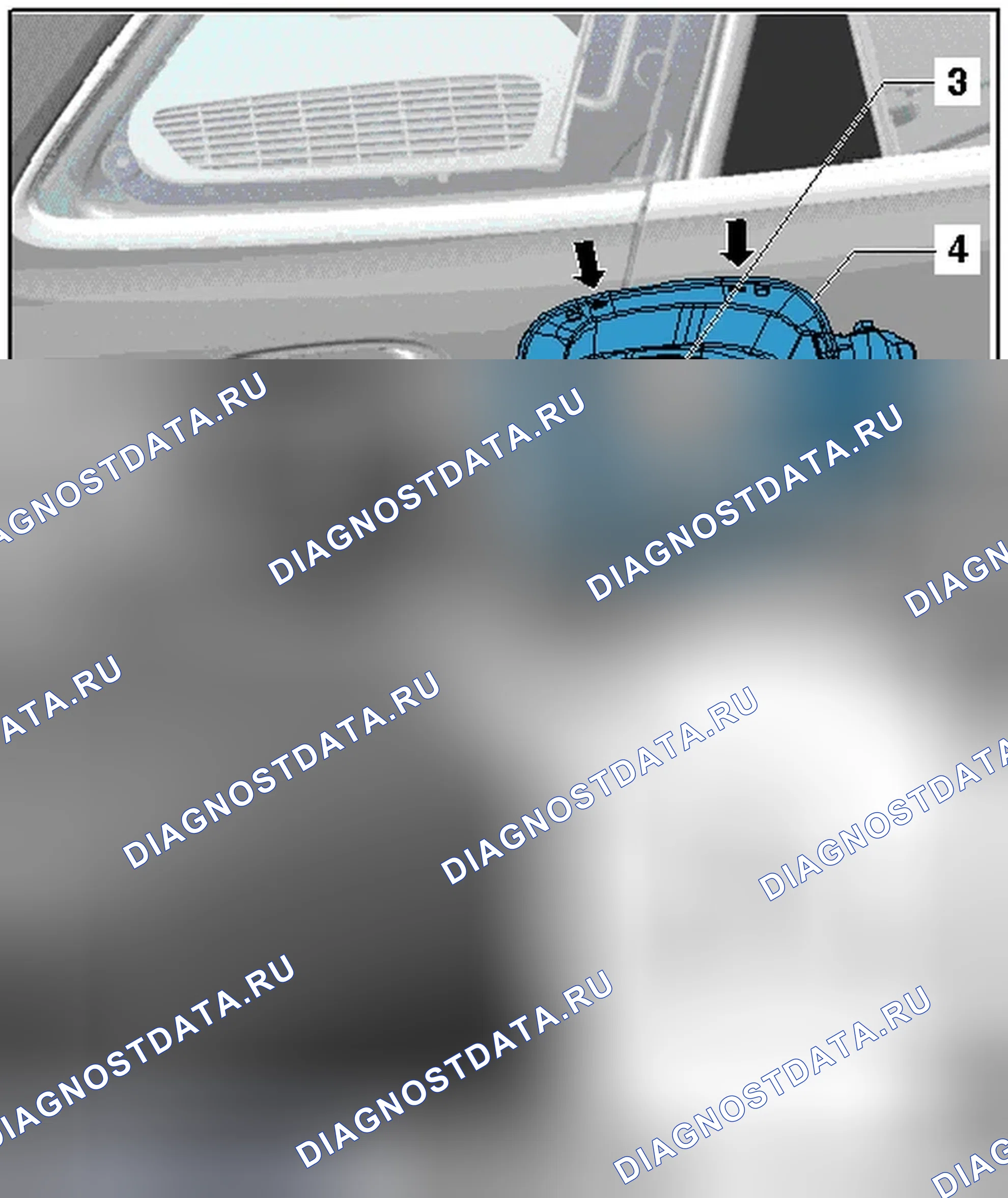 Рис. 88: ДВЕРЬ ТОПЛИВНОЙ ГОРЛОВИНЫ. Audi Q5 I