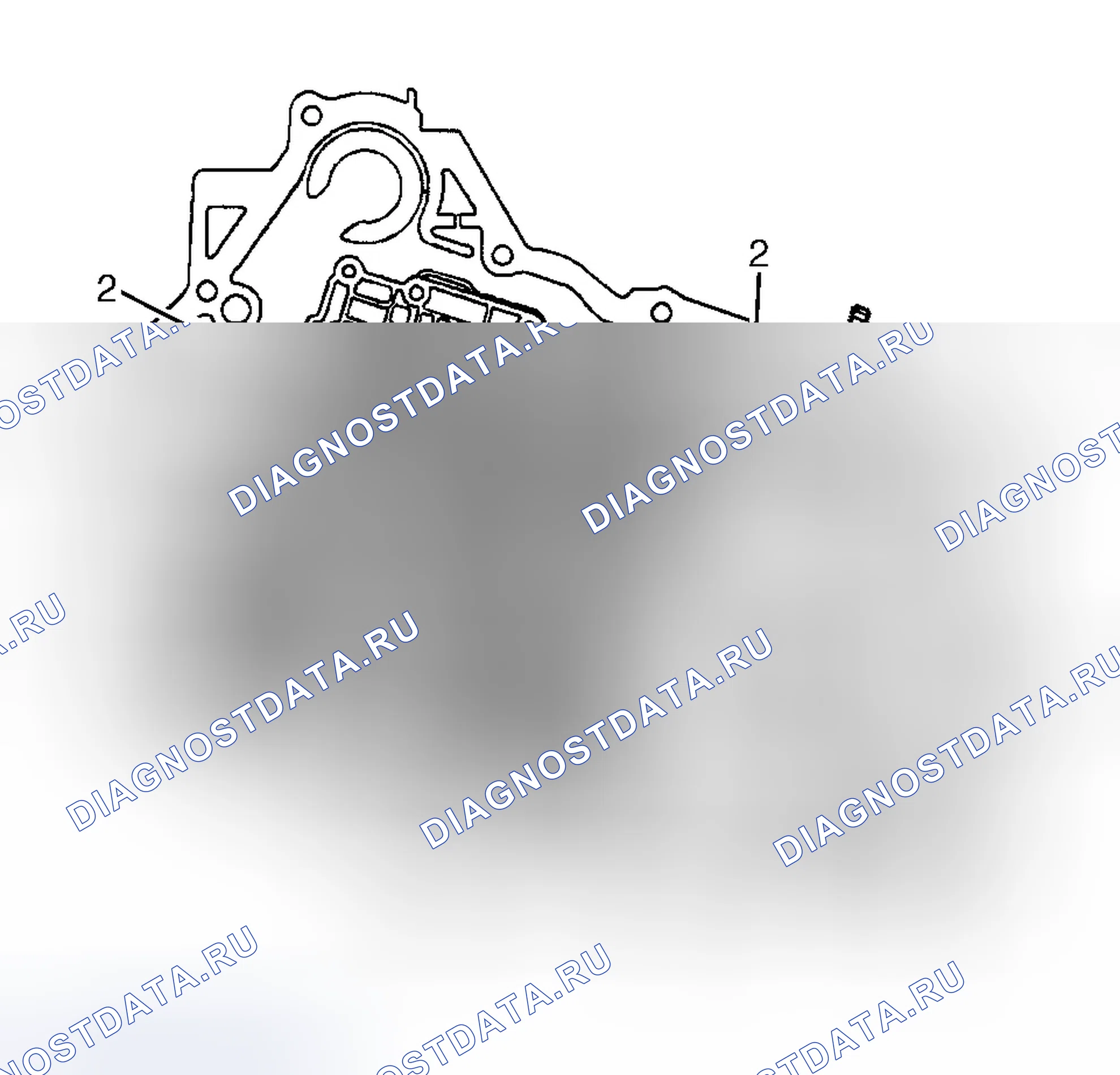 Рис. 140: КРЫШКА КОРПУСА И ПРОКЛАДКИ. Chevrolet Impala VIII