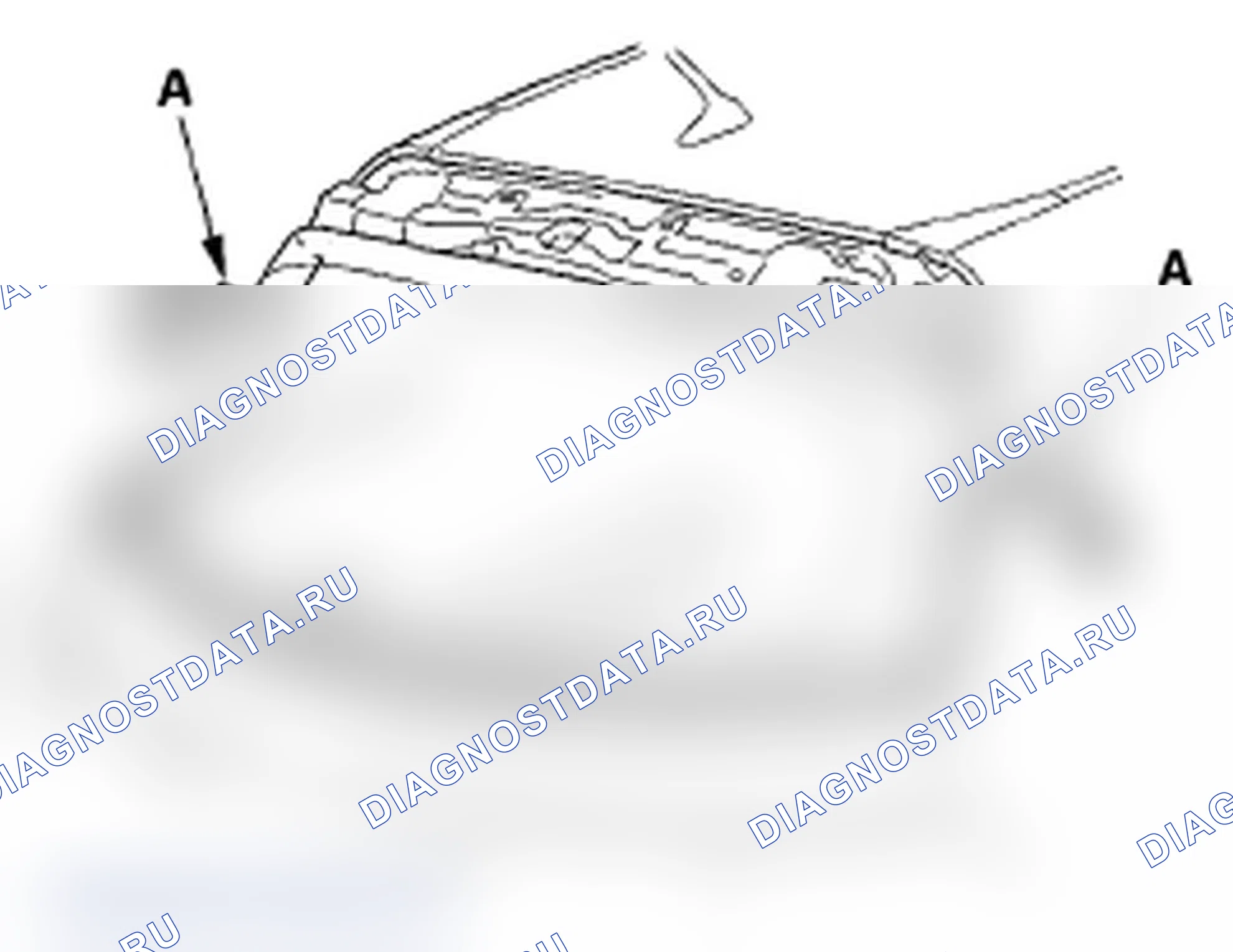 Рис. 36: Замена заднего окна. Acura RDX I