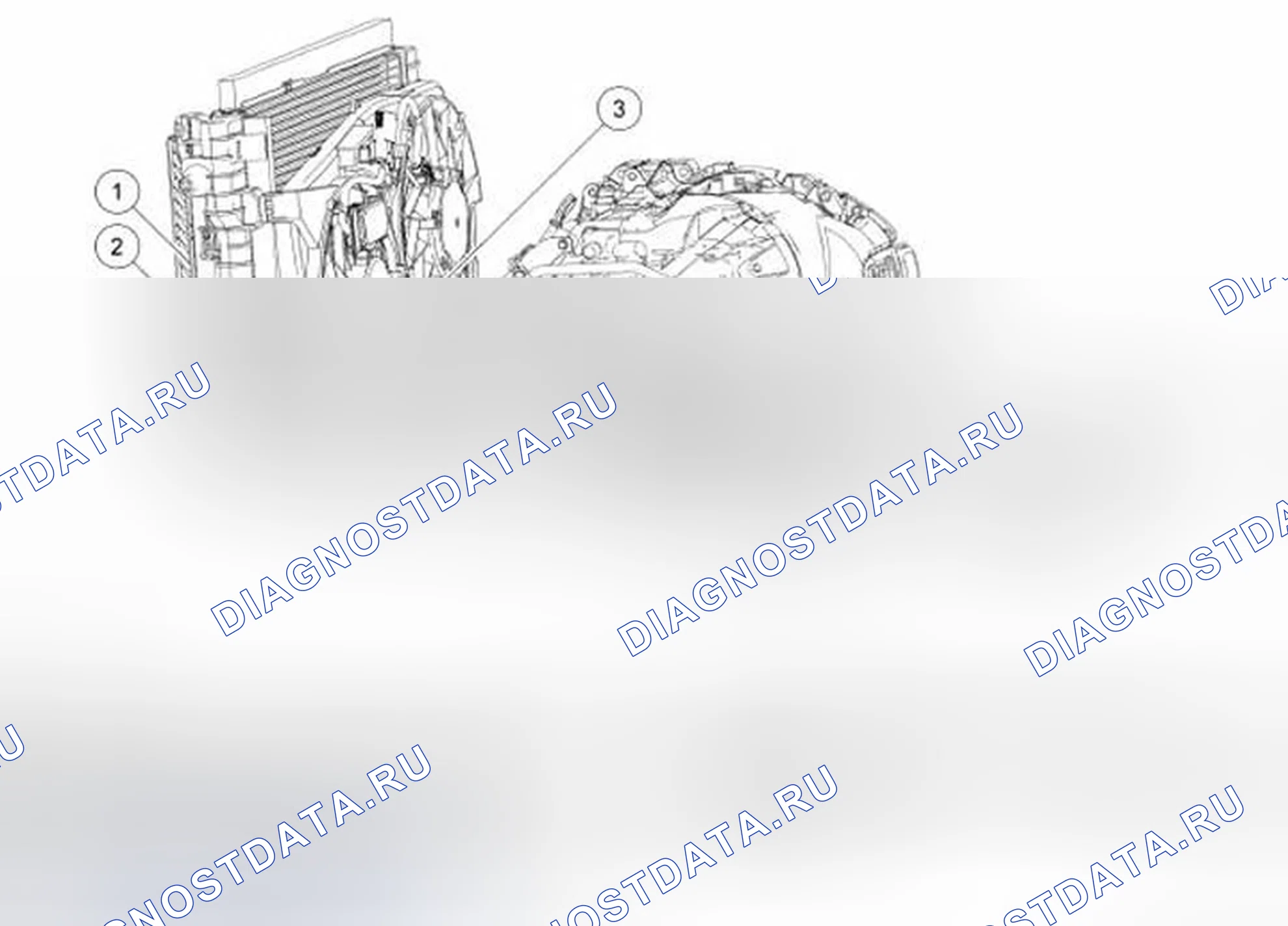 Рис. 713: Охлаждение трансмиссия. Ford Freestyle I