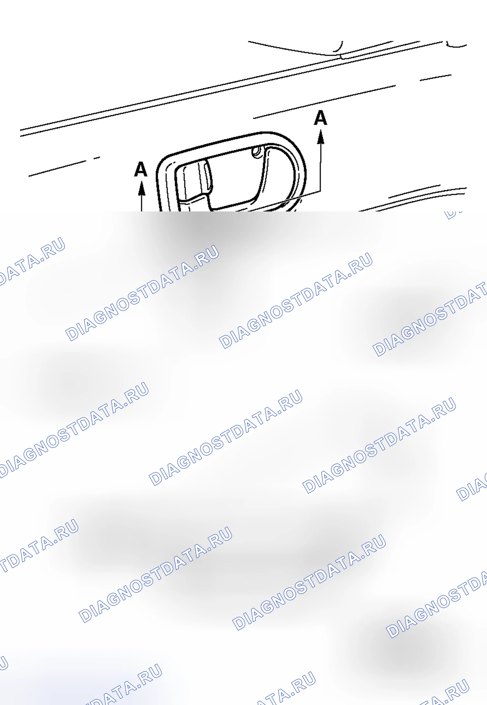 Рис. 29: ПРОВЕРКА ЛЮФТА РУЧКИ ВНУТРЕННЕЙ ДВЕРЦЫ. Mitsubishi Galant IX рестайлинг