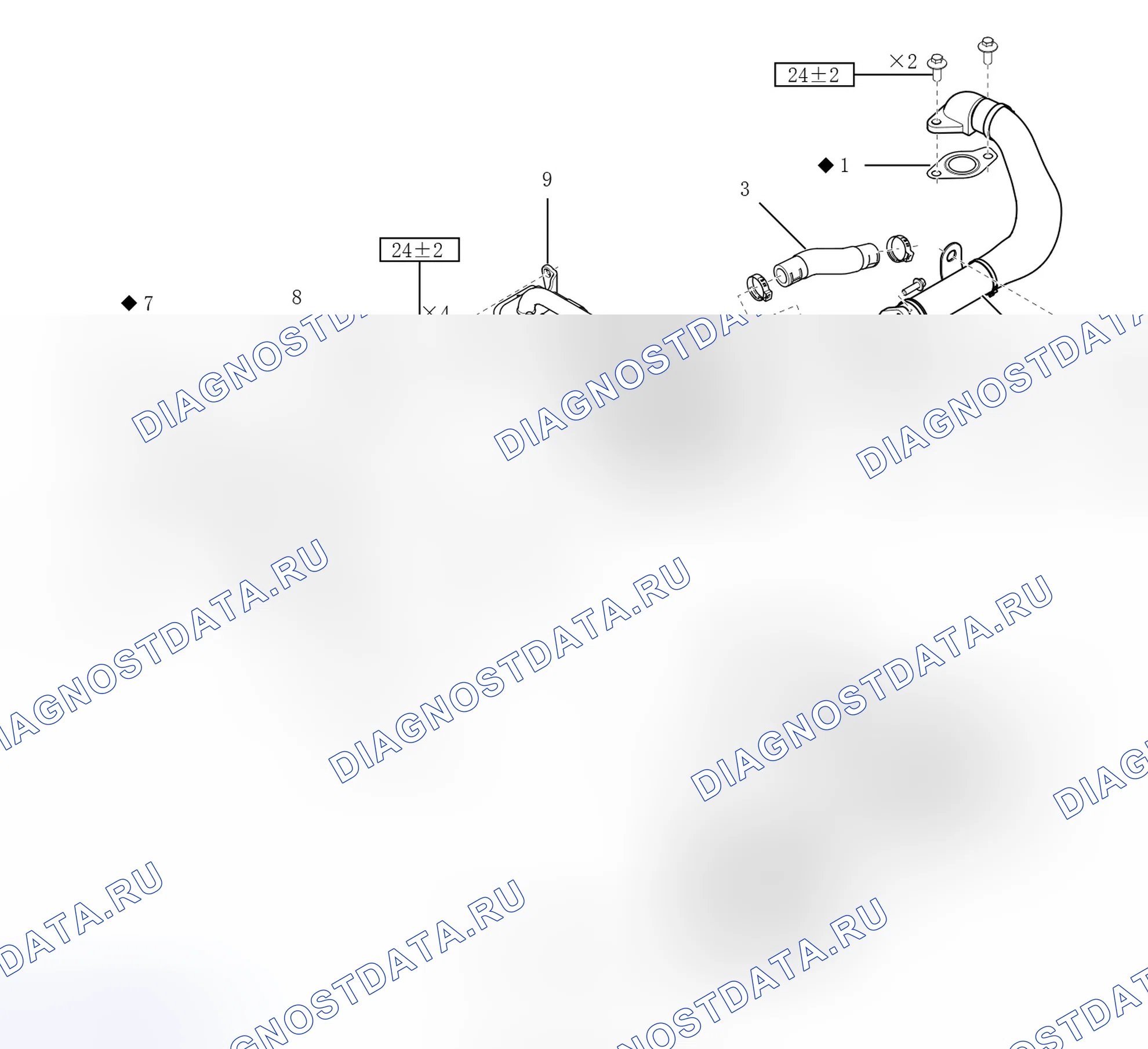 Схема расположения egr-установки — Great Wall Wingle-7. Great-Wall Wingle 7 I