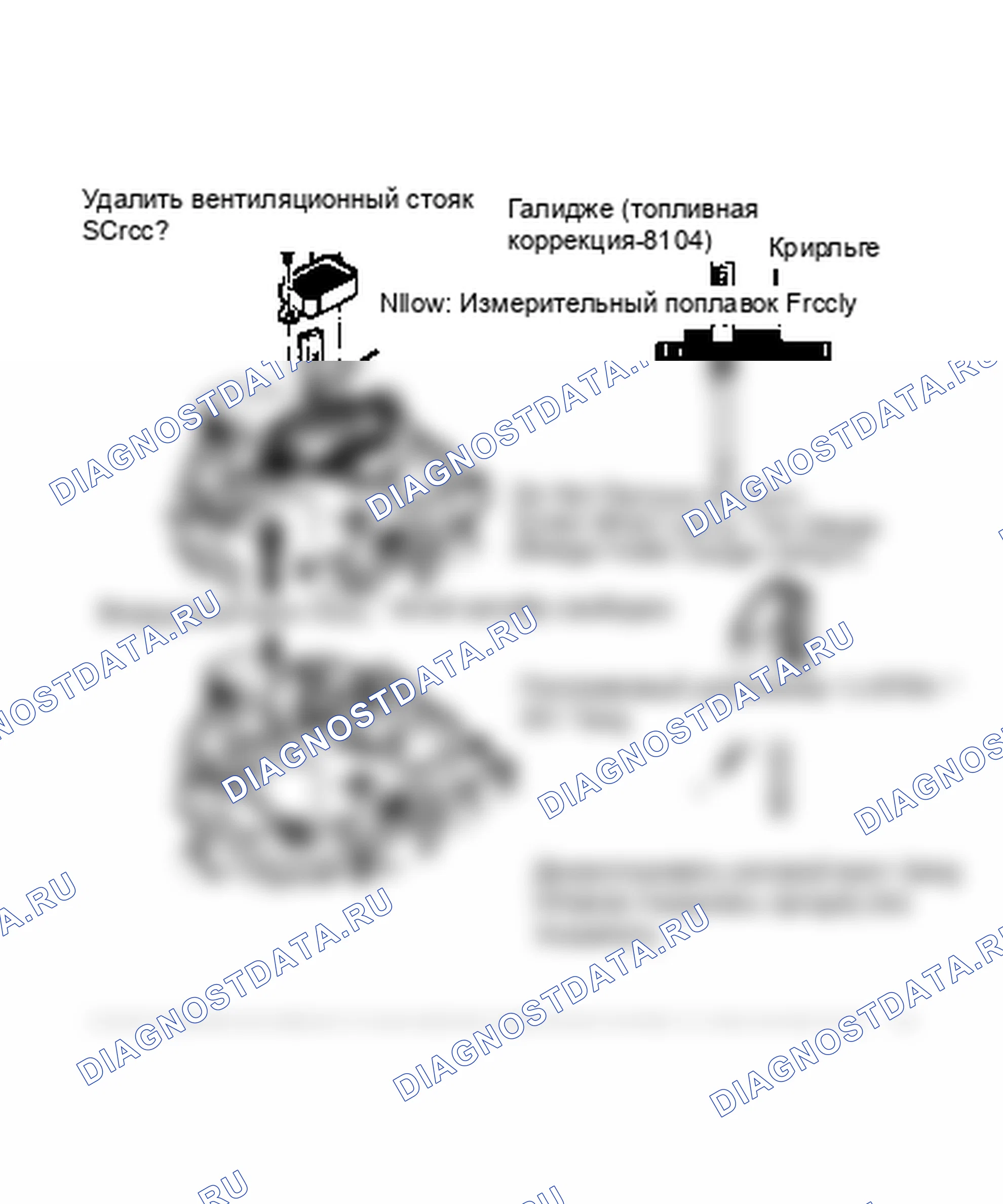 Рис. 7: УРОВЕНЬ ПОПЛАВКА (ВЛАЖНАЯ УСТАНОВКА). AMC Eagle I