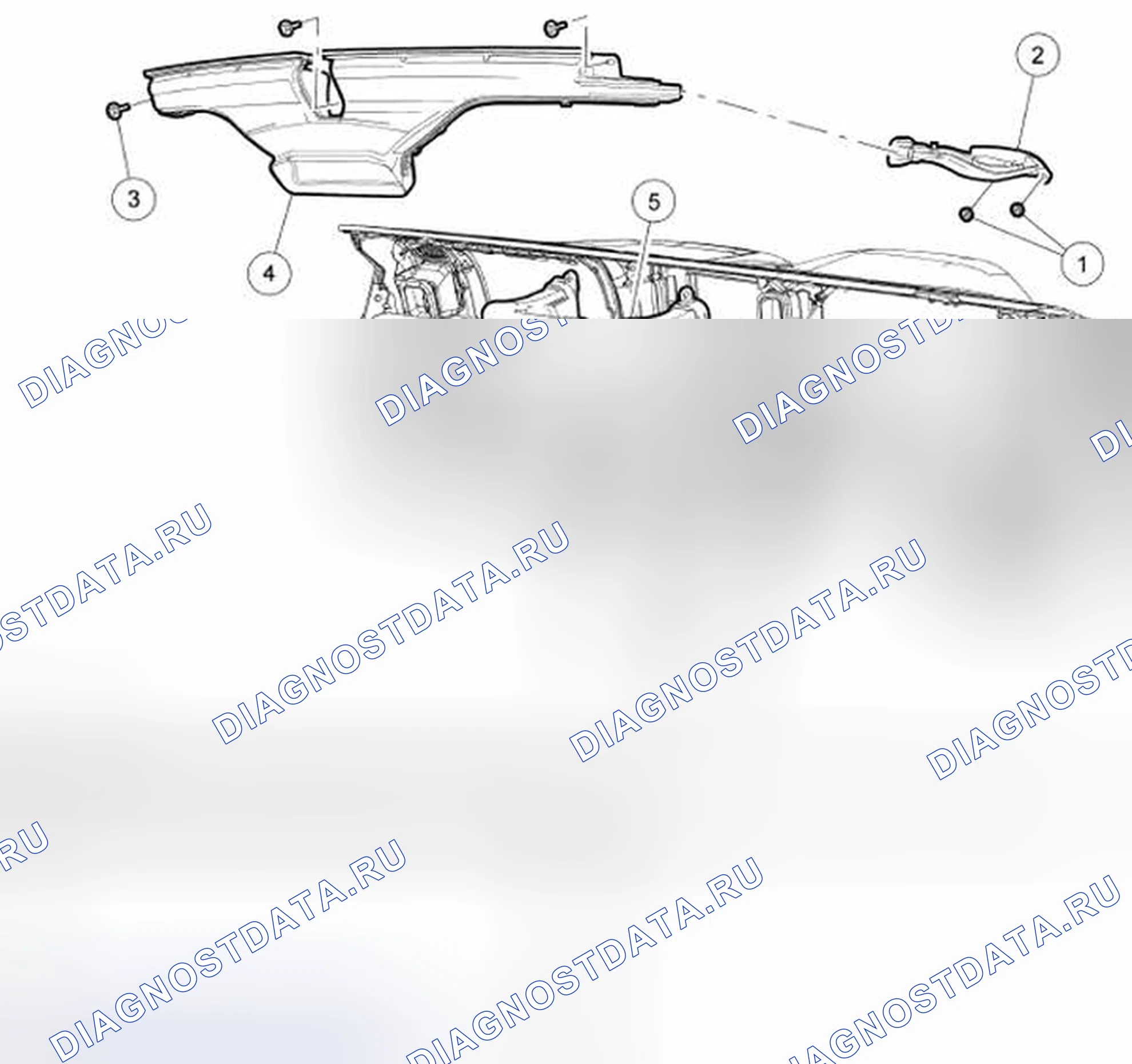 Рис. 103: Канал дефростера. Hyundai Matrix I рестайлинг
