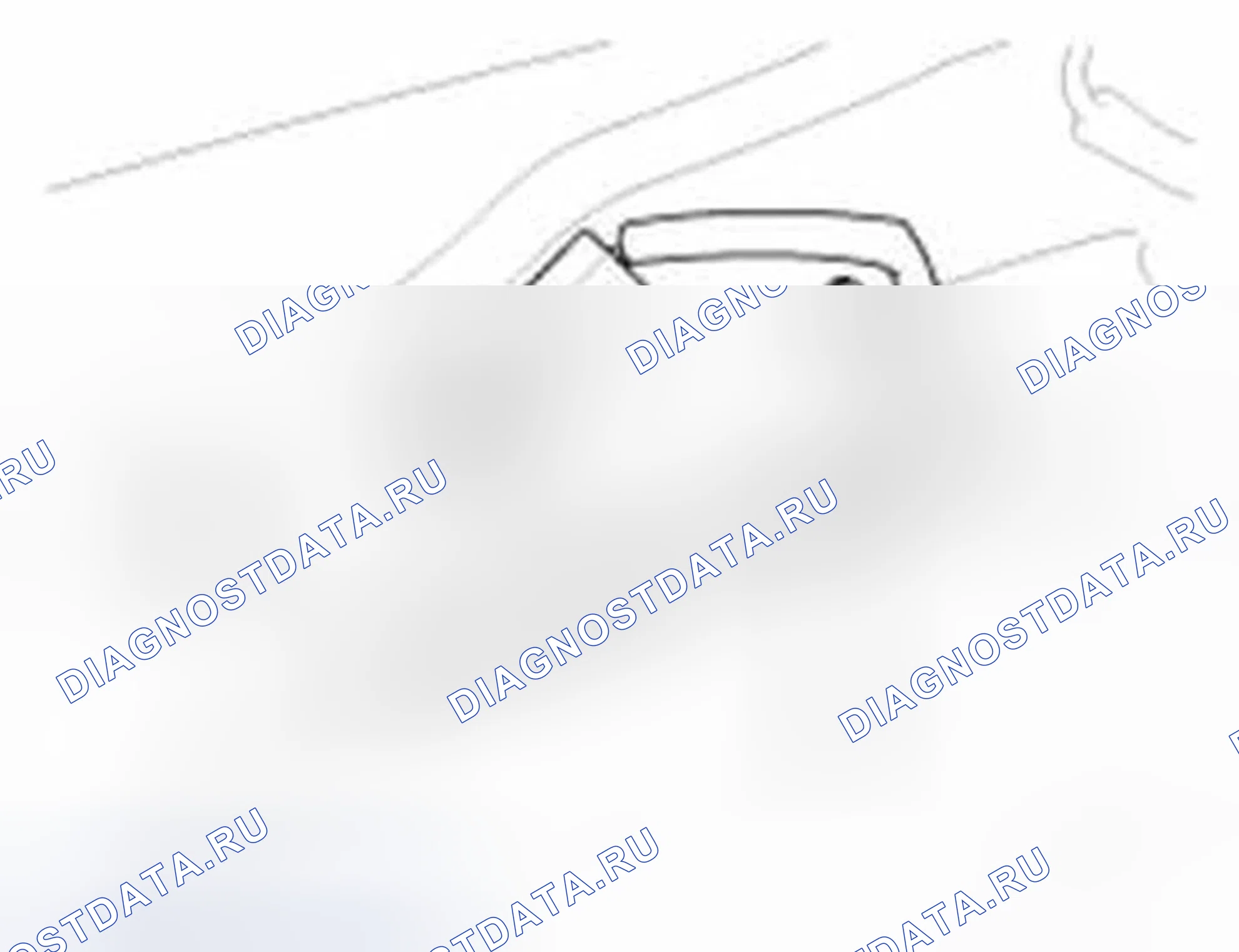 Рис. 54: Внешняя бамперная антенна. Hyundai Equus II