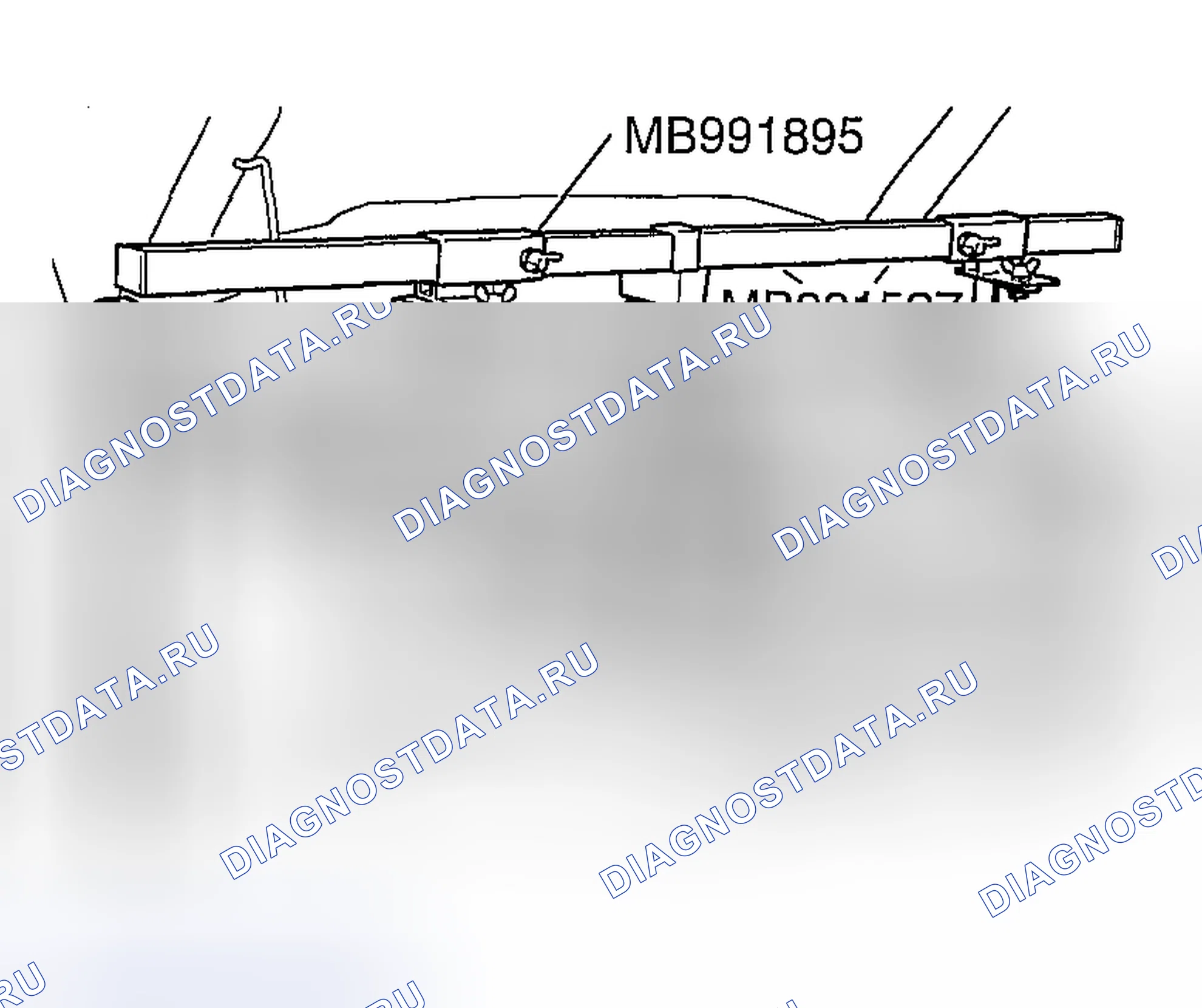 Рис. 347: > > B < < УСТАНОВКА КРОНШТЕЙНА ДЛЯ ПЕРЕДНЕГО МОНТАЖА ДВИГАТЕЛЯ. Honda Edix I