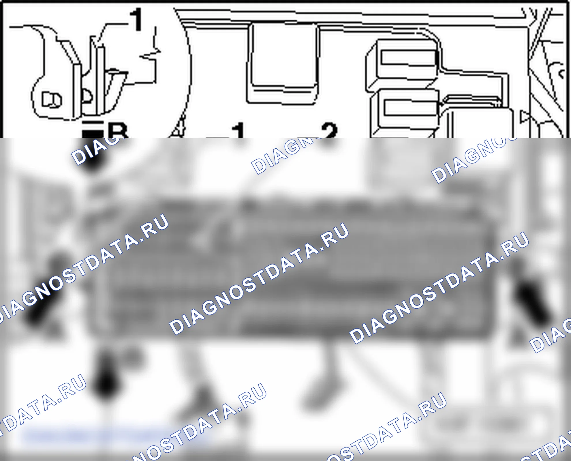 Колодка предохранителей. Volkswagen Golf Plus I