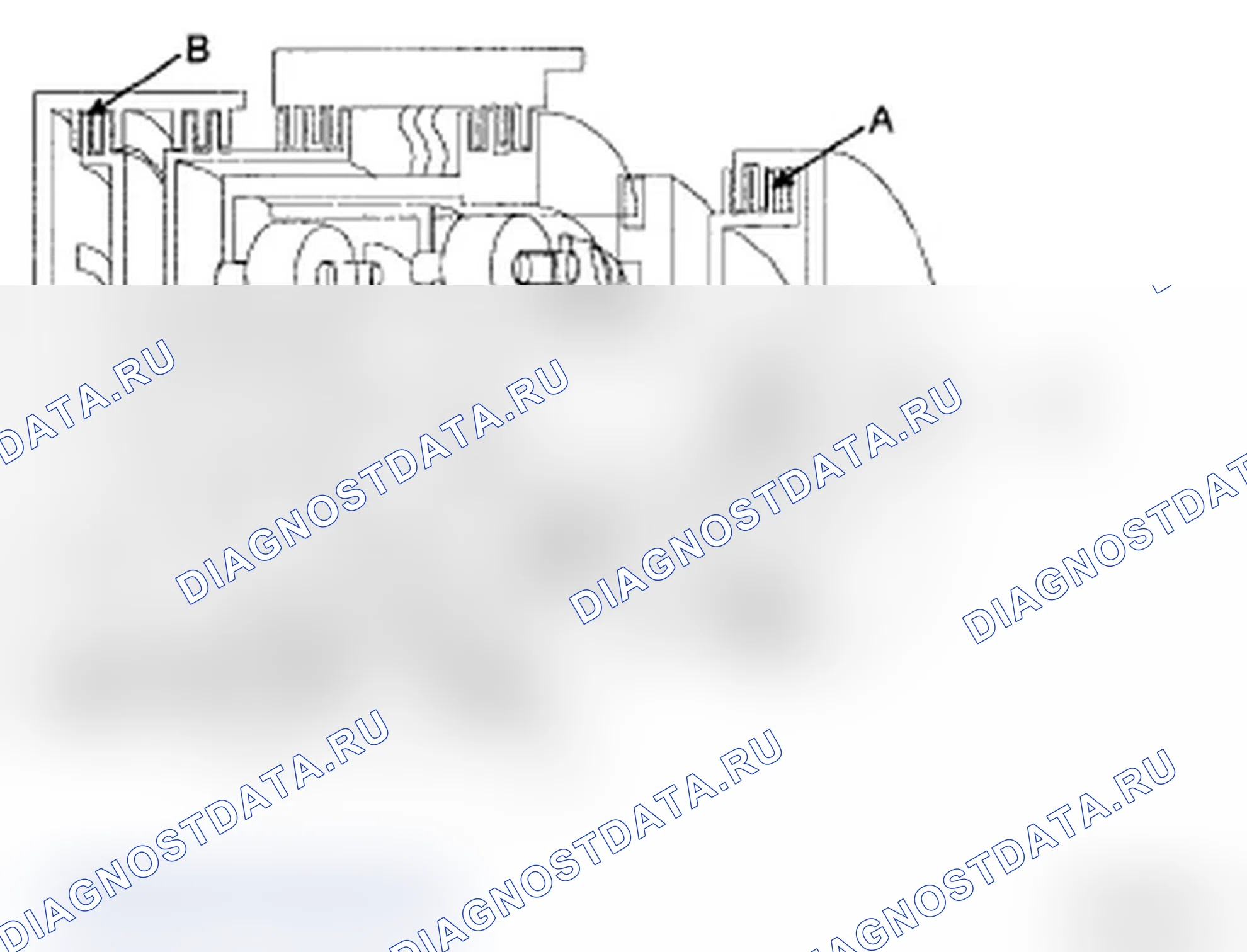 Рис. 15: Блок-схема 2ND редуктора. Hyundai Santa Fe II