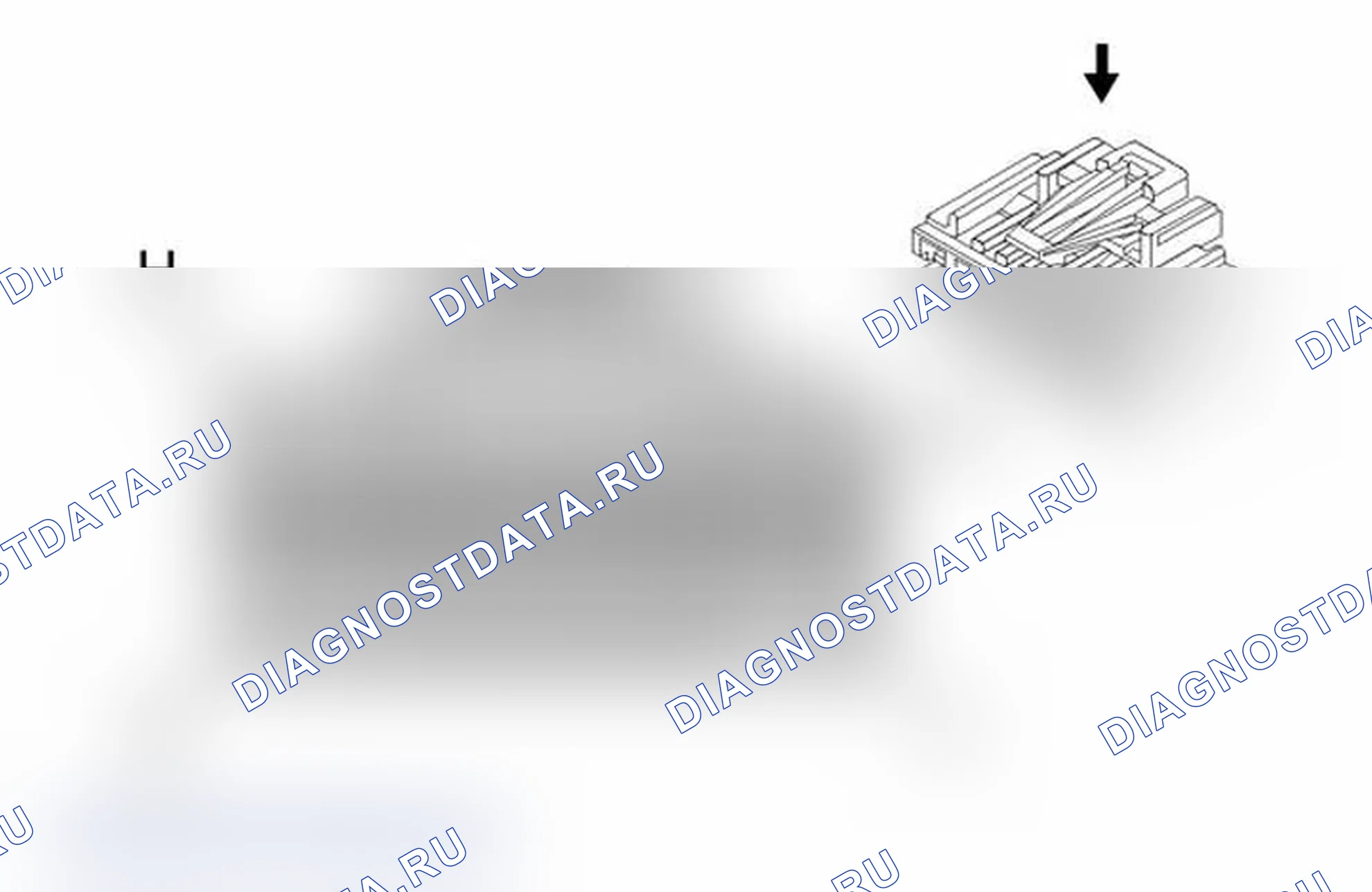 Рис. 684: X700 страховочной привязи к левой задней двери (кабина экипажа). GMC Sierra 2500 HD 