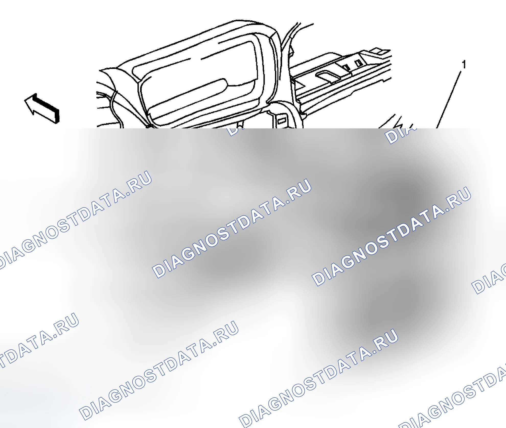 Рис. 219: Приборная панель, центр. Chevrolet TrailBlazer I