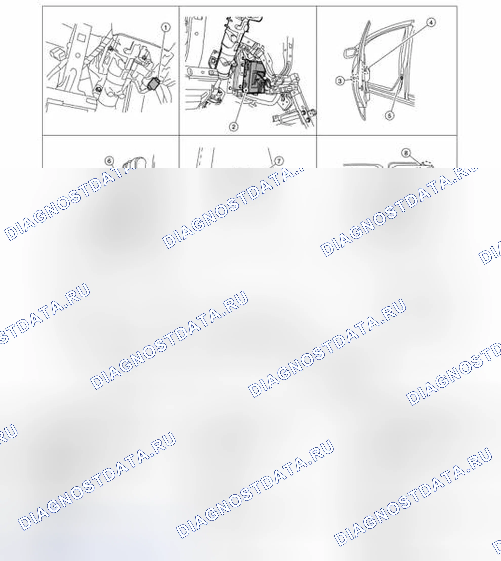 Рис. 65: Расположение компонентов. Honda Today I