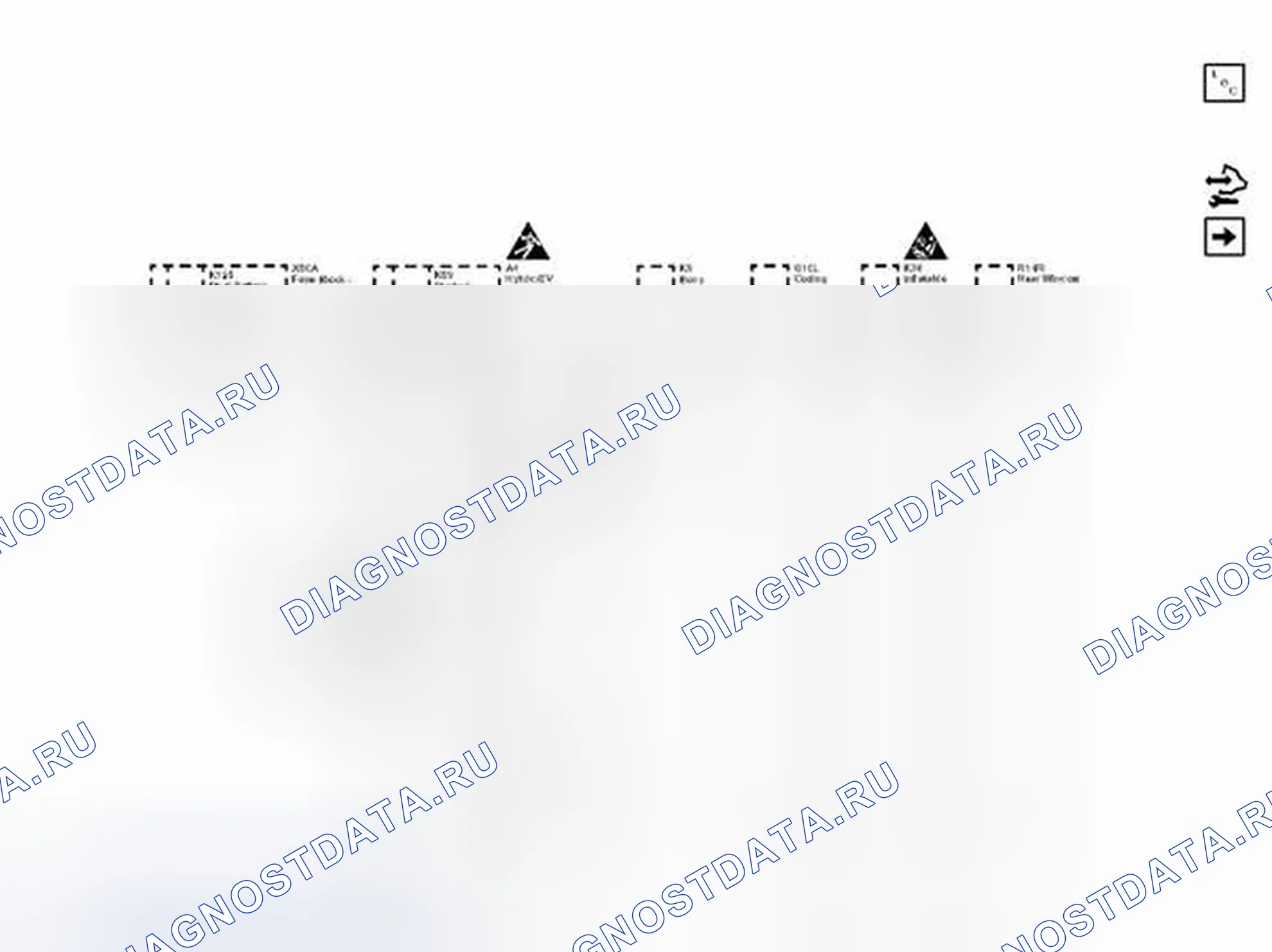 Рис. 99: G100, G103, G106, G303 и G404. Chevrolet Malibu VIII рестайлинг