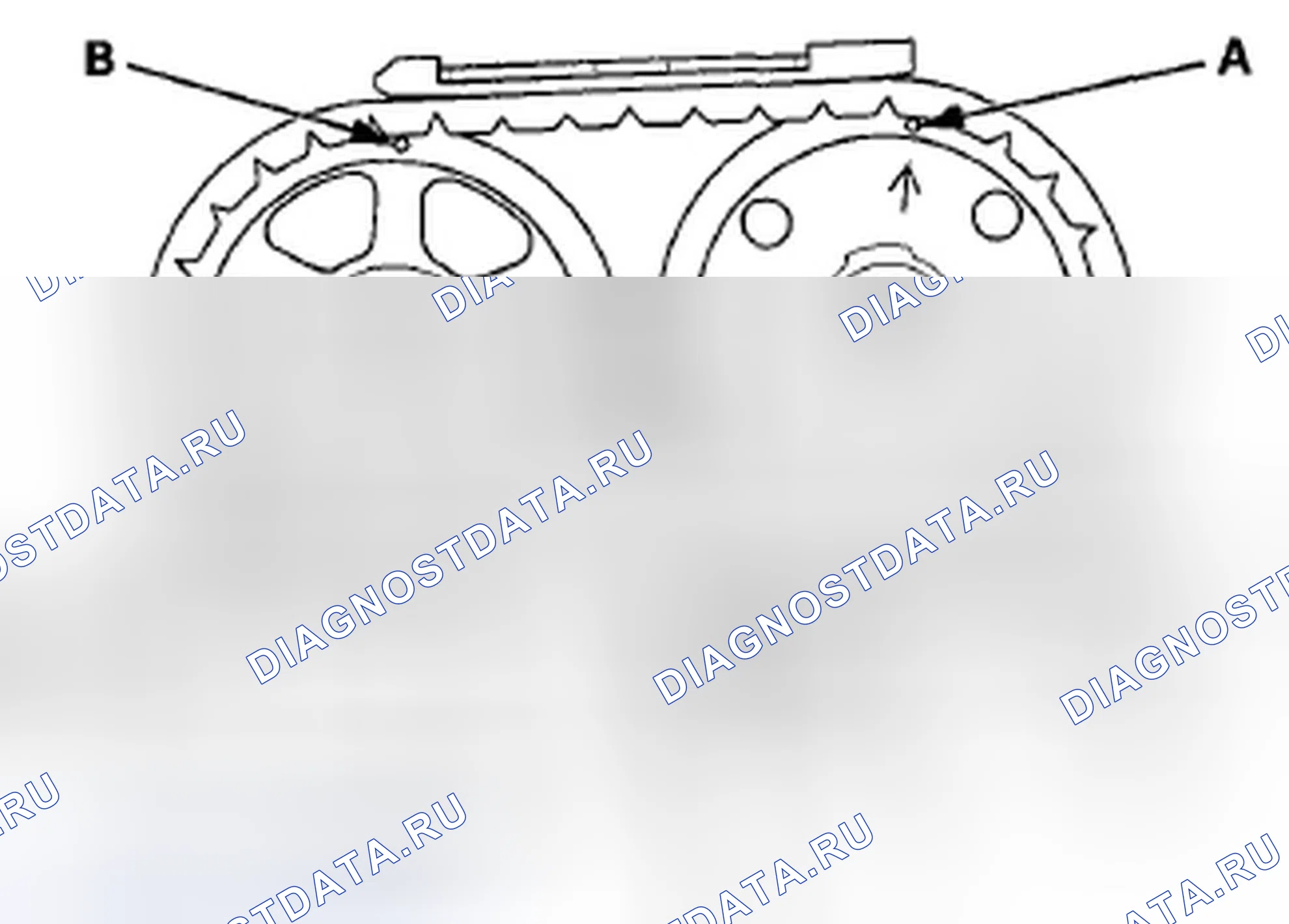 Рис. 387: Проверка кулачковой цепи. Acura TSX II