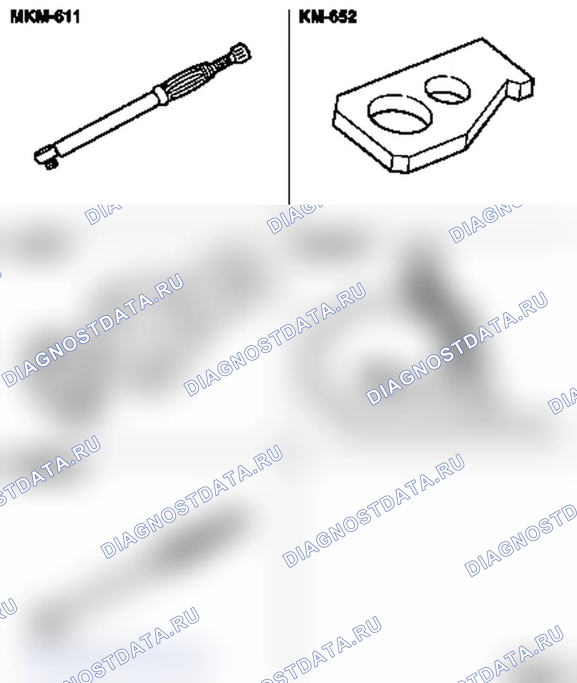 Специальные инструменты (DOHC-I). Opel Zafira A рестайлинг