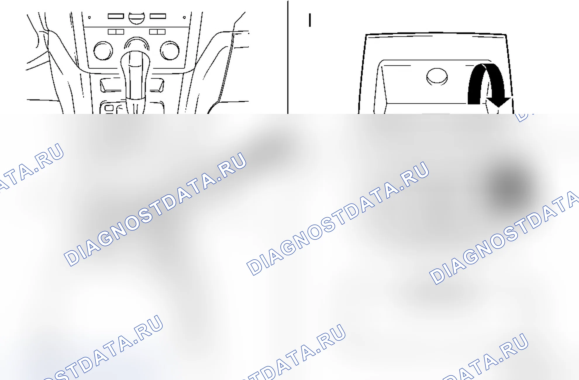 Расположение диагностического разъема. Opel Zafira B