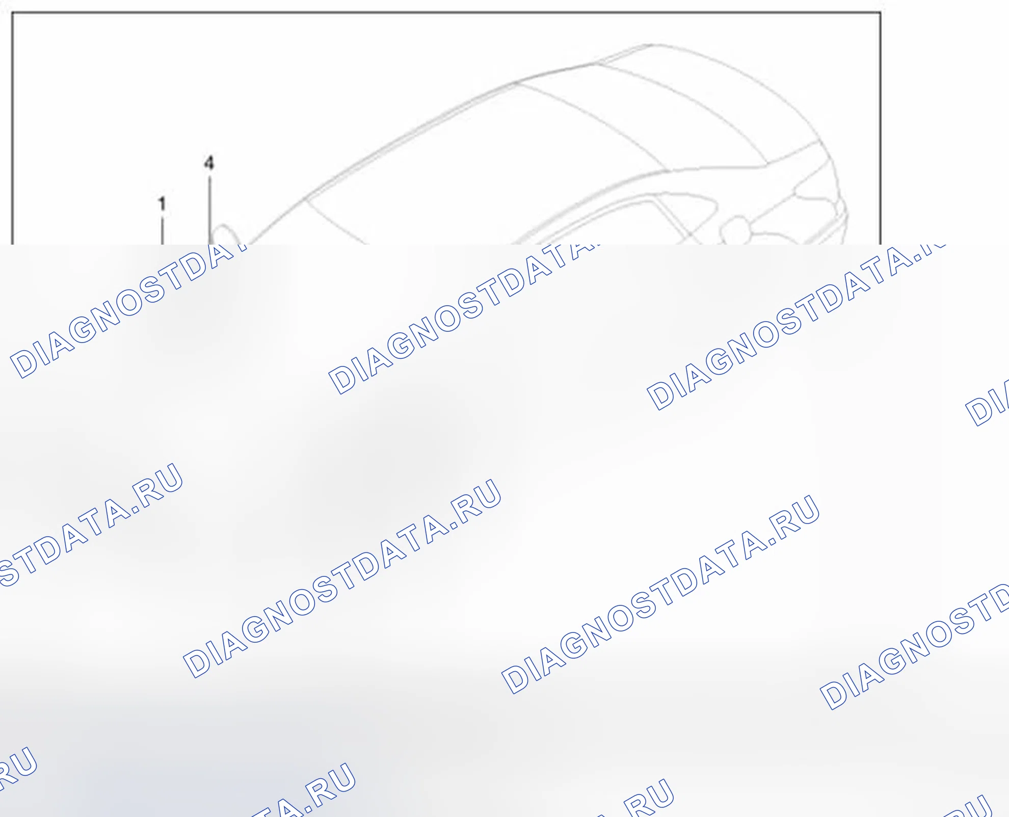 Рис. 1: Расположение компонентов. Hyundai Equus II