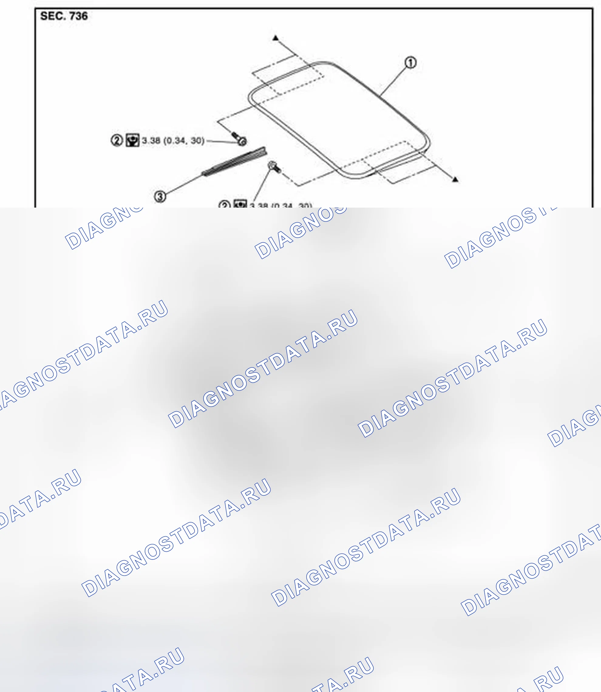 Рис. 8: ДЕМОНТАЖ. Infiniti FX35 II рестайлинг