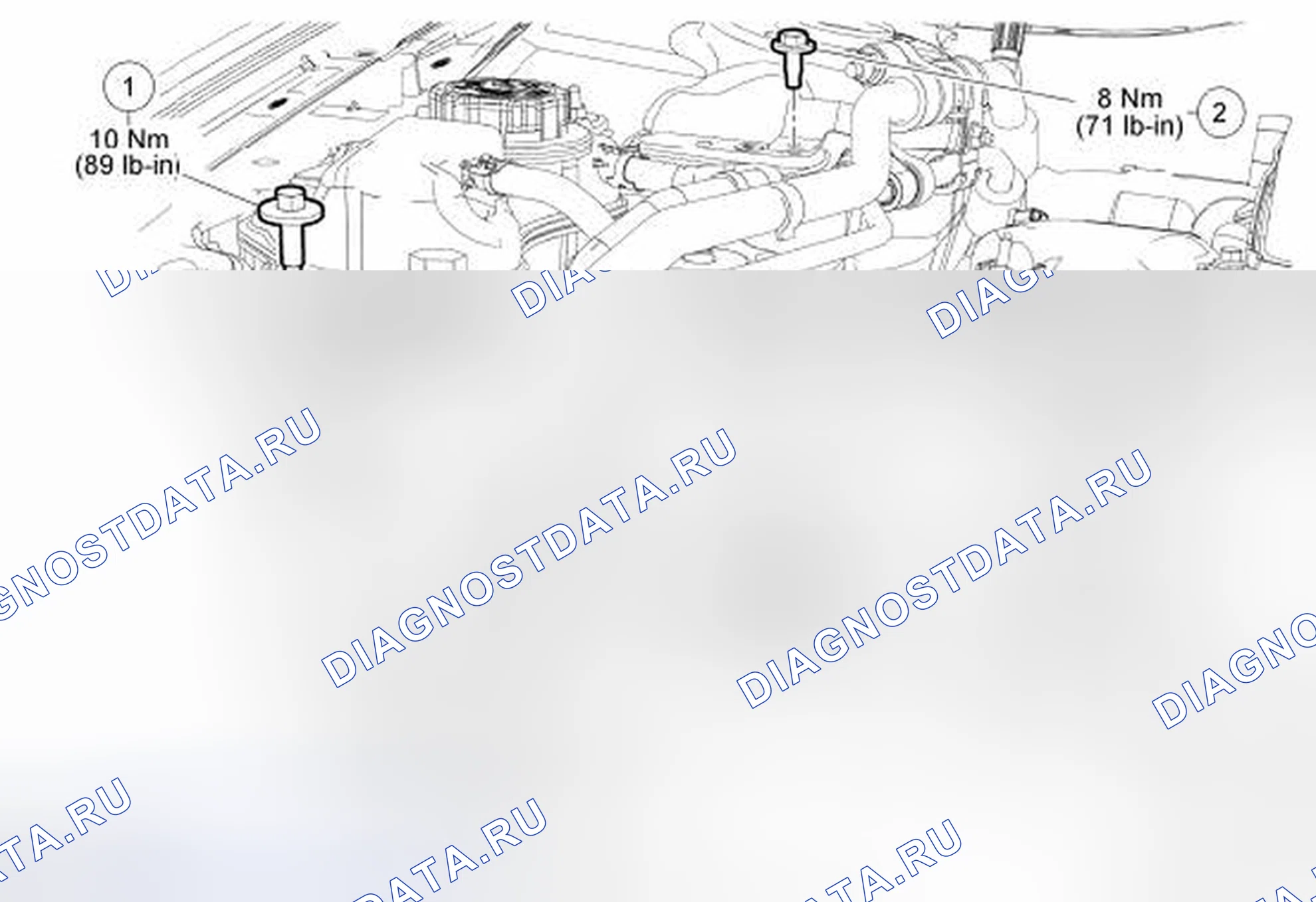 Рис. 139: Крепление двигателя (вид 1 из 3). Hyundai Lafesta I