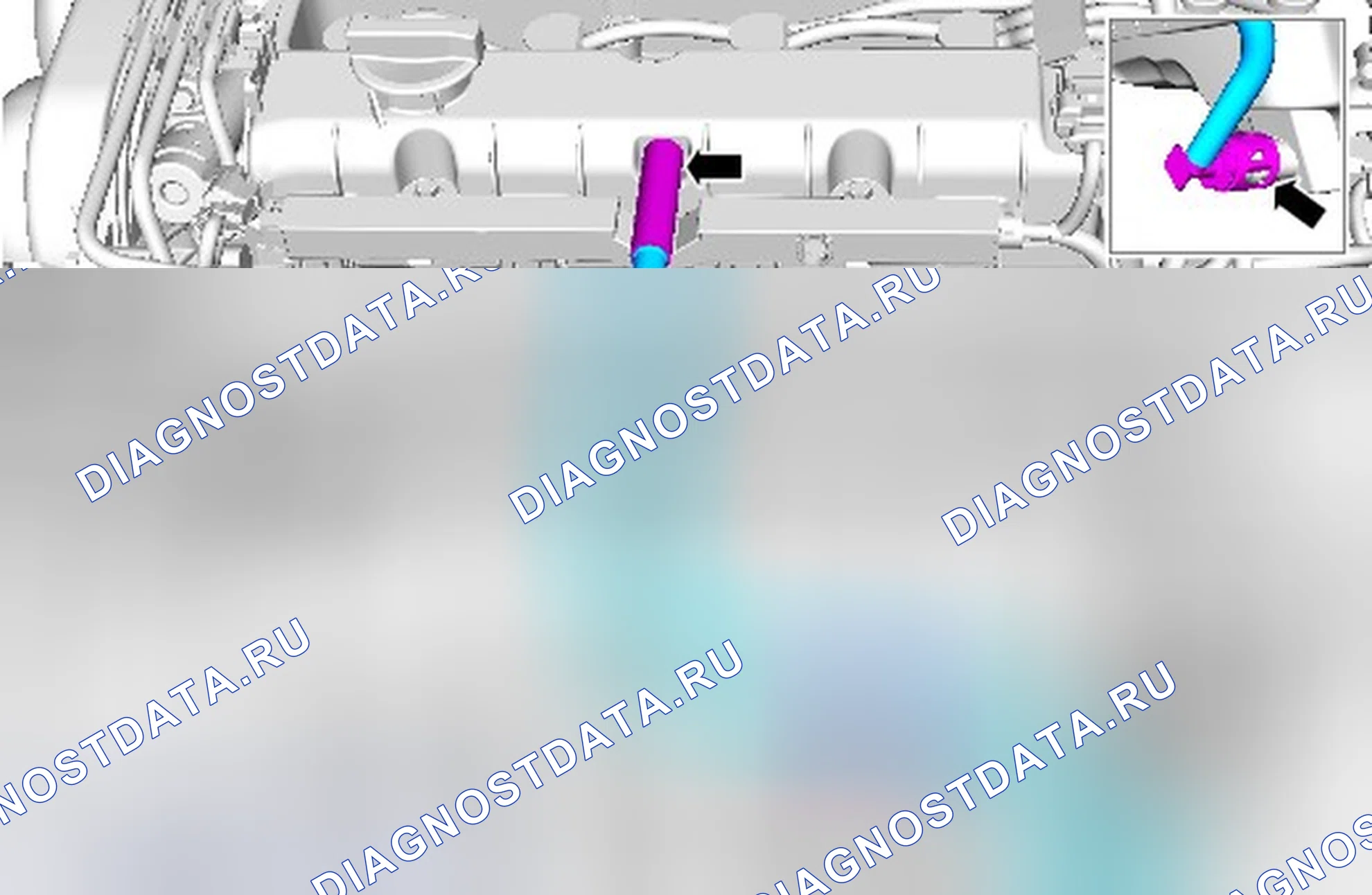 Как снять и установить топливный коллектор. Ford Grand C-MAX II