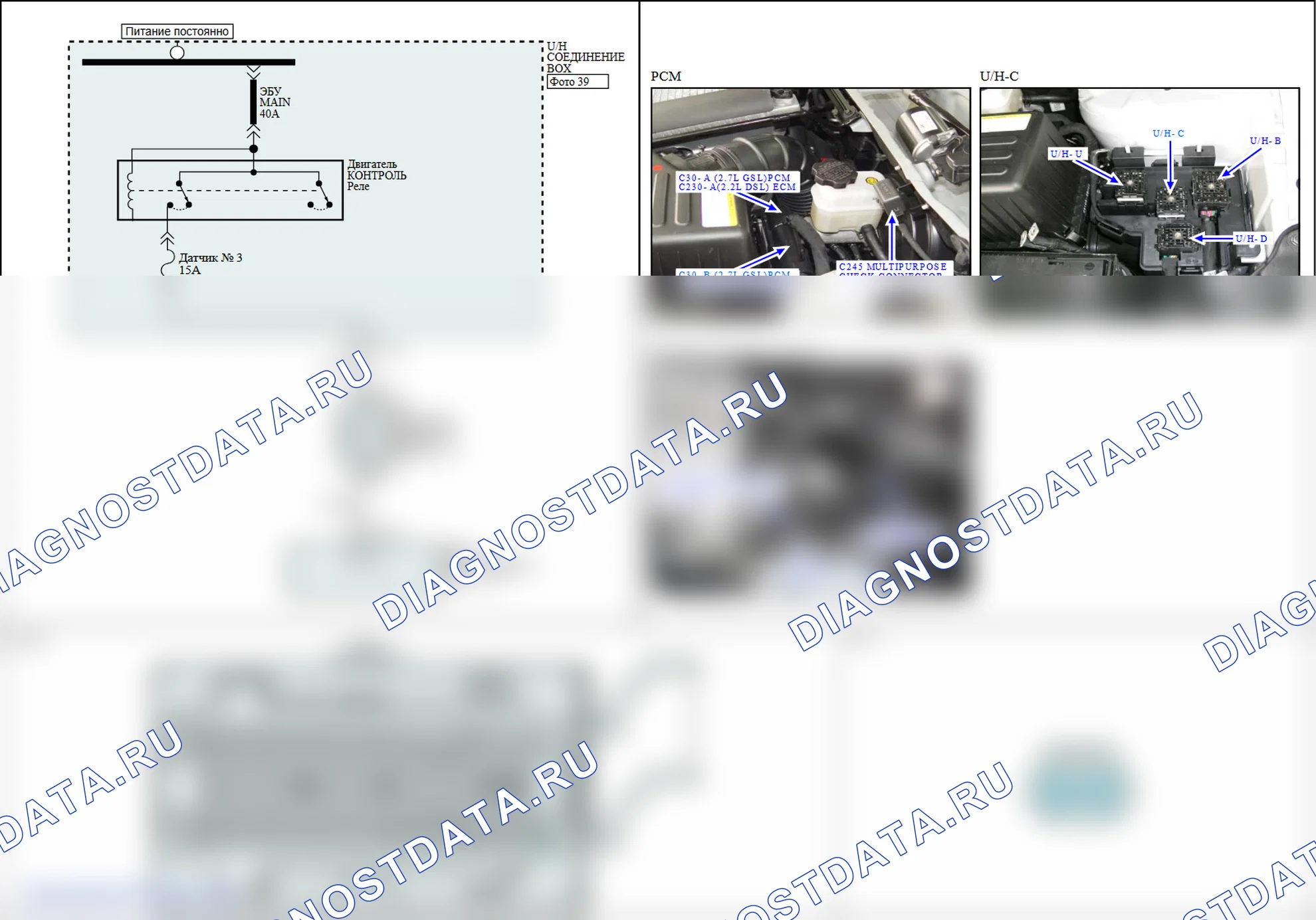 P0083: Высокий уровень в цепи соленоида управления впускным клапаном (блок 2). Hyundai Santa Fe CM