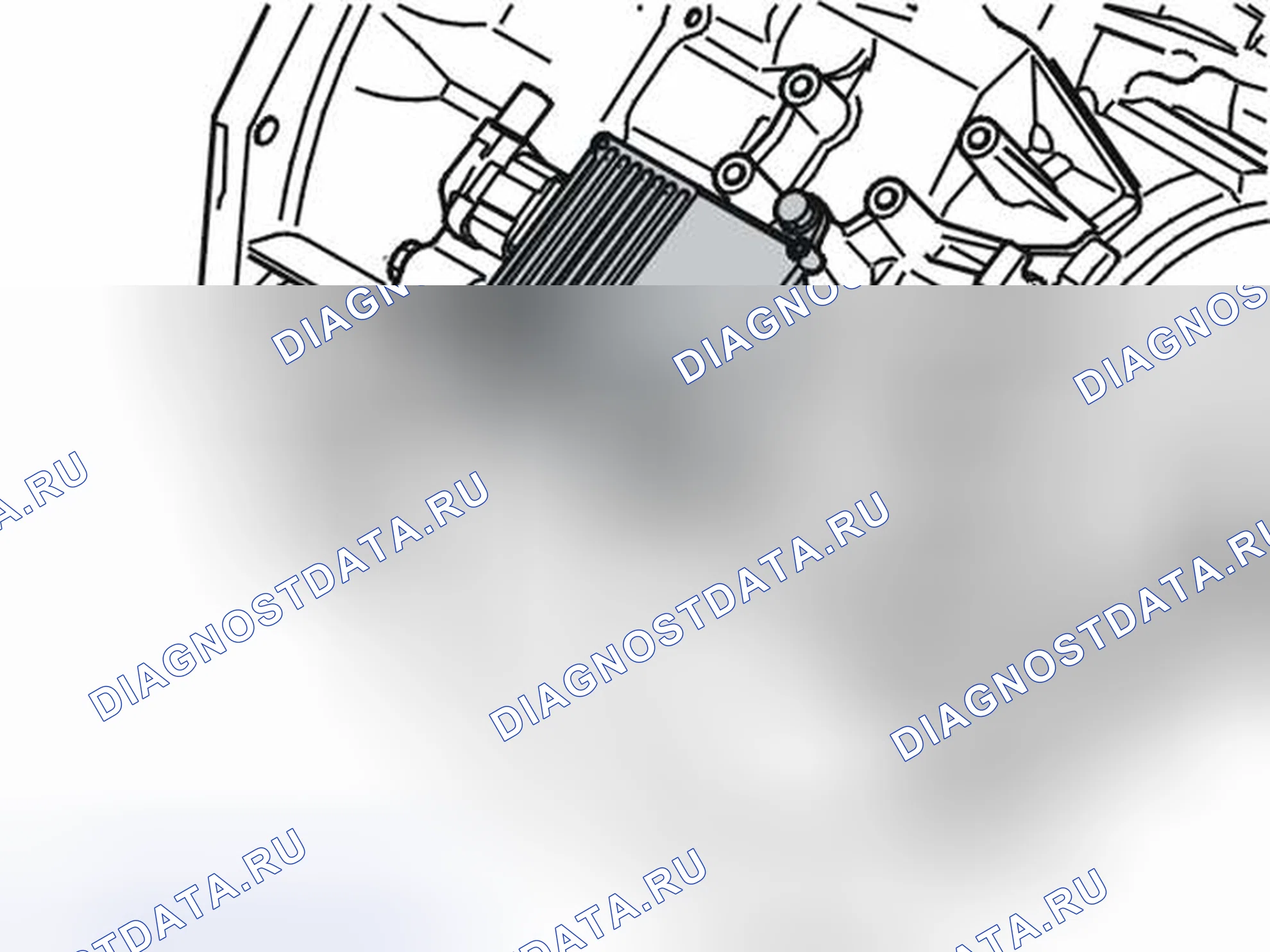 Рис. 76: Подключение break-out box (тестер-адаптер). Volvo V70 II