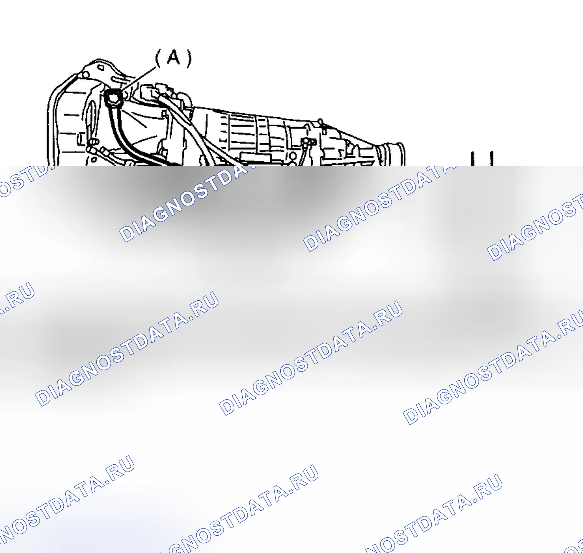 Рис. 699: УРОВЕНЬ ATF. Subaru Impreza WRX GD/GG рестайлинг