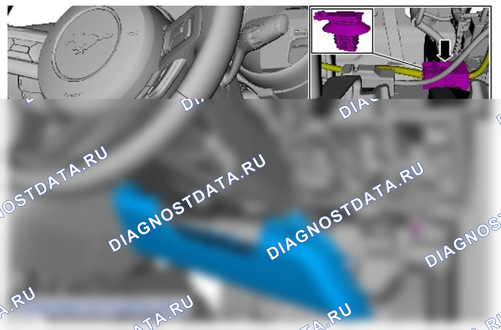 Как снять и установить Подушка безопасности водителя. Ford Mustang VI