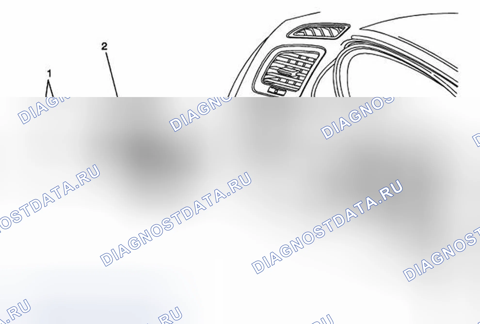 Рис. 4: Замена кронштейна переключателя сигналов поворота (без BTM). Buick LaCrosse II