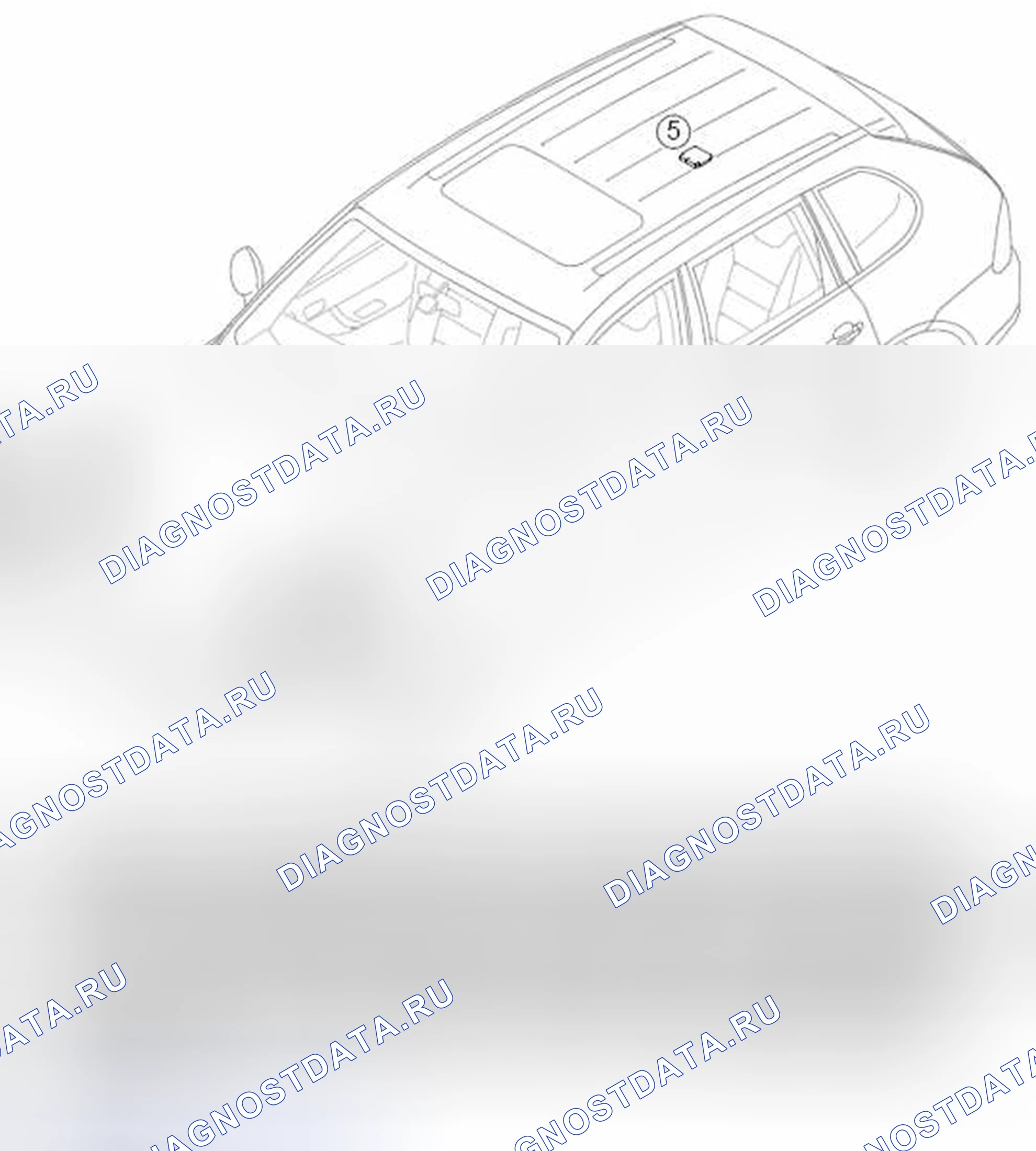 Рис. 6: Компоновка компонентов. Porsche Cayenne Turbo I рестайлинг